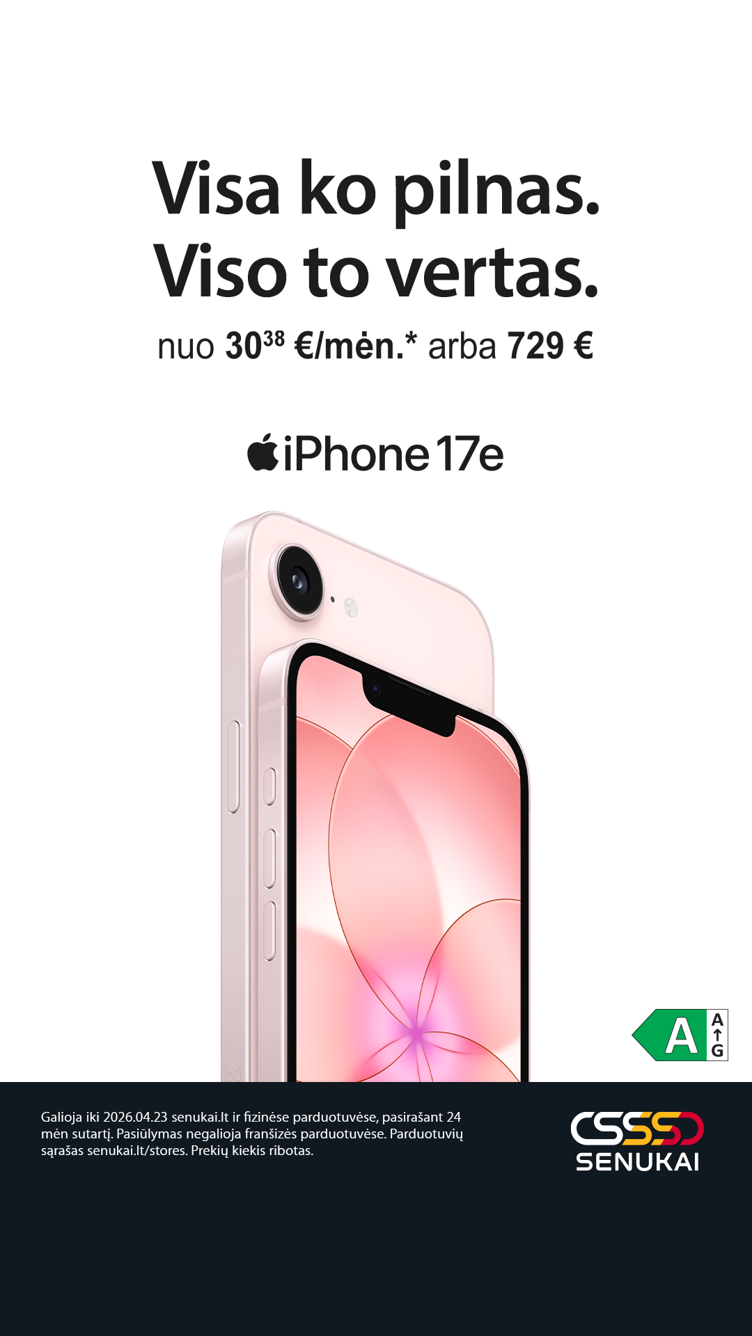 Senukai Facebook ad