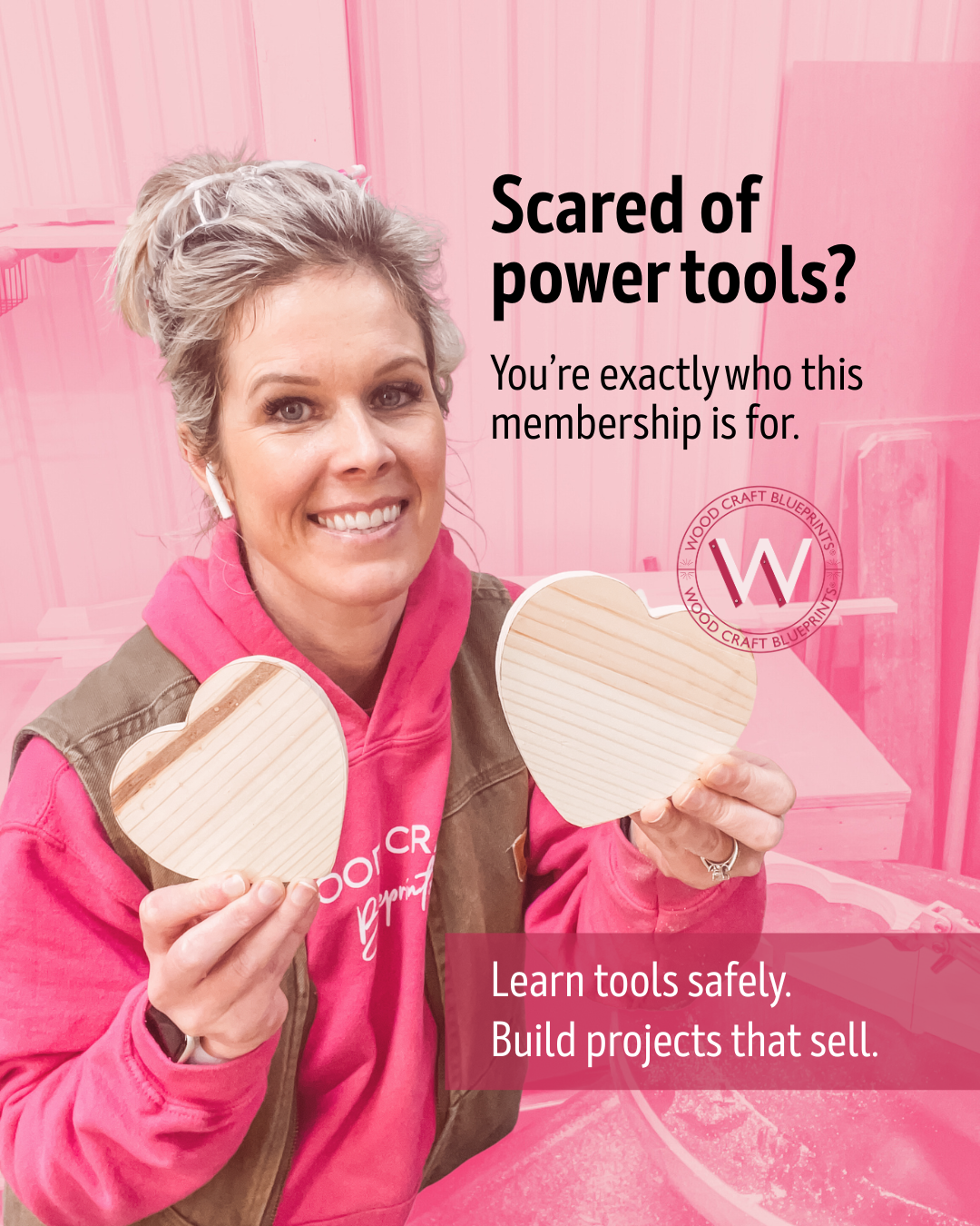 Wood Craft Blueprints with Jen Facebook ad