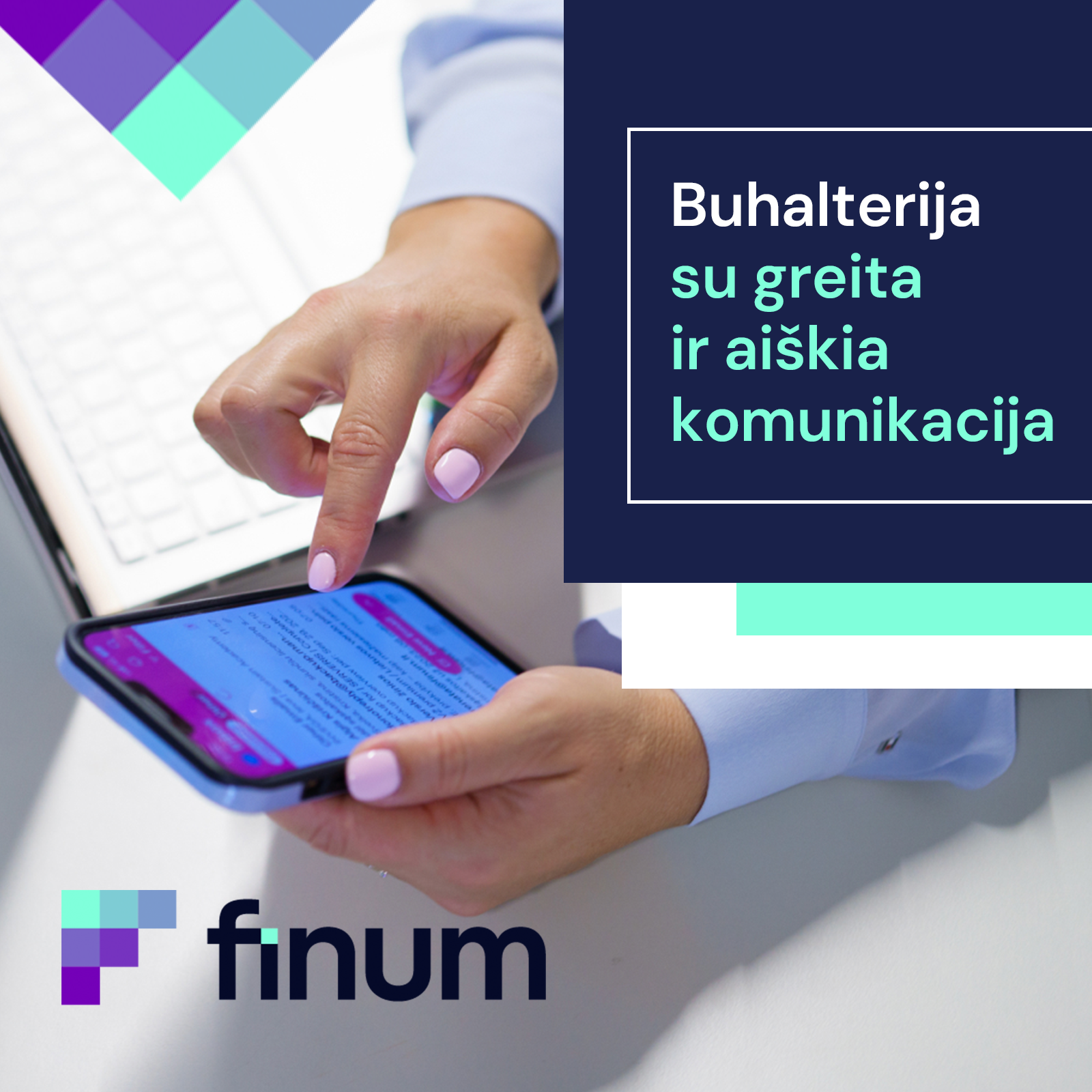 FINUM Facebook ad: Buhalteriai suprantantys verslą