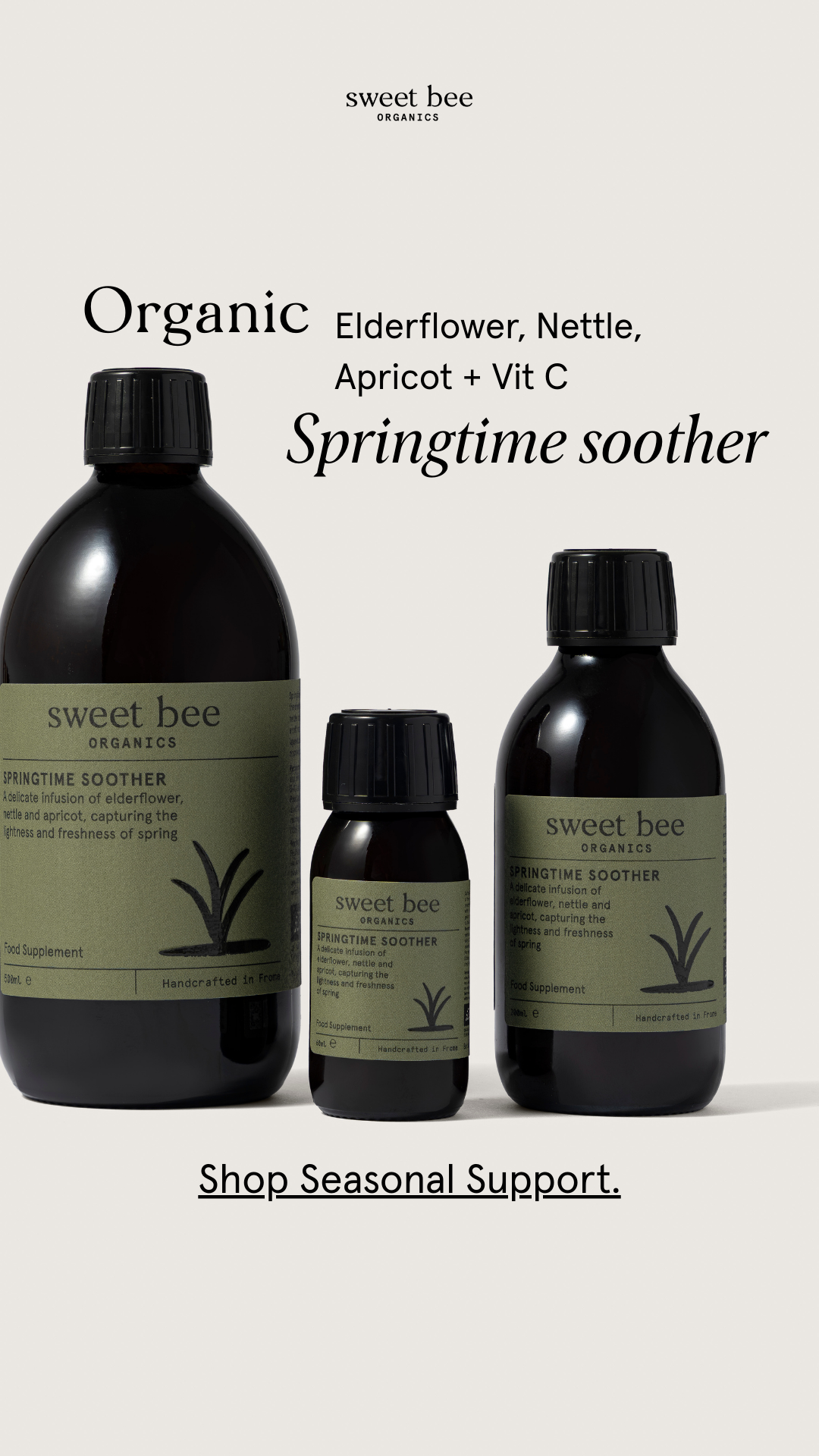 Sweet Bee Organics Facebook ad