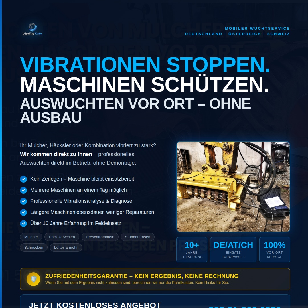 Mulcher und Landmaschinen wuchten Facebook ad