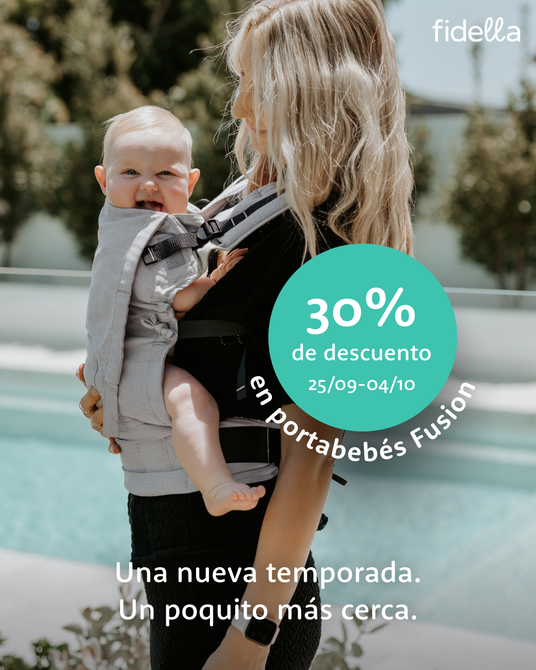 Fidella Facebook ad: Abrocha y listo, 30 % de descuento