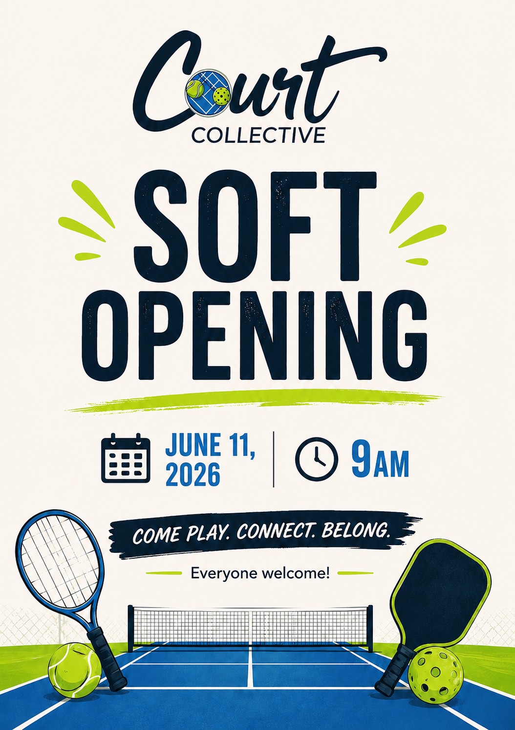 Court Collective Facebook ad: GRAND NEWS!