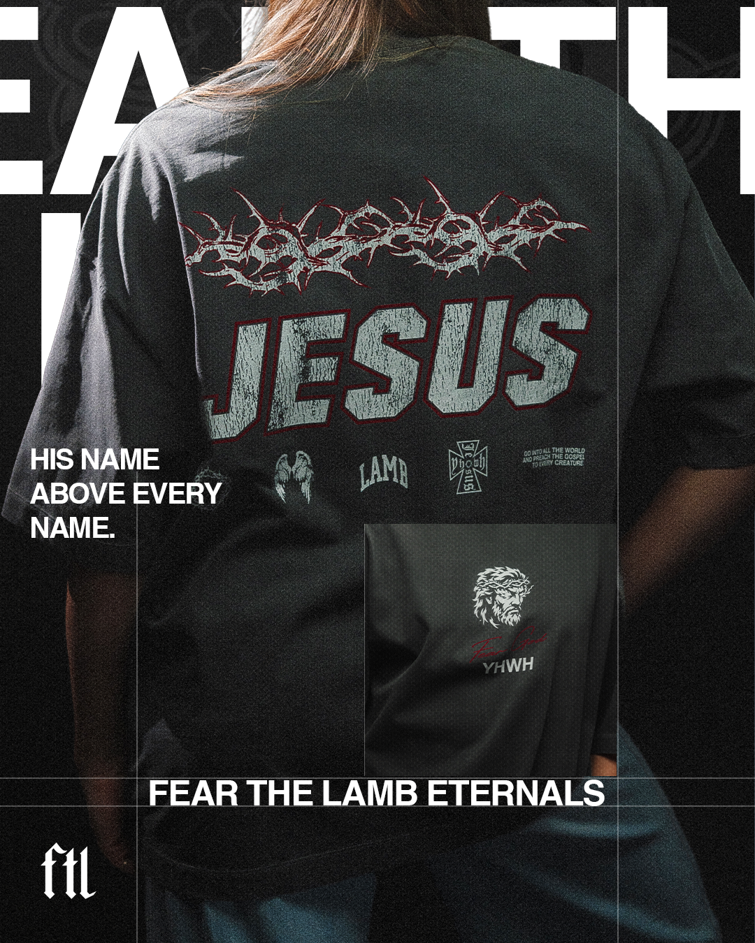 Fear the Lamb Apparel Facebook ad: Built for Eternity.