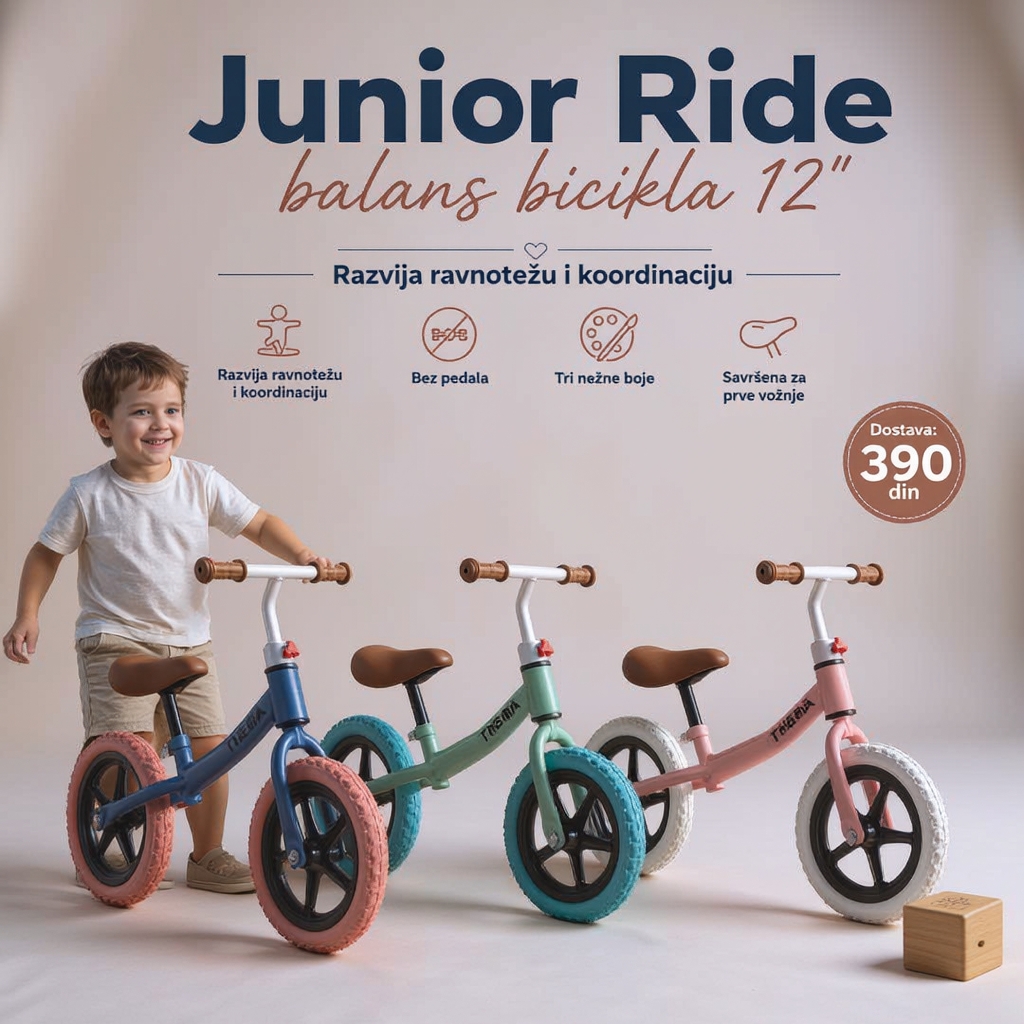 Super Igracke Facebook ad: Junior Ride balans bicikla 12