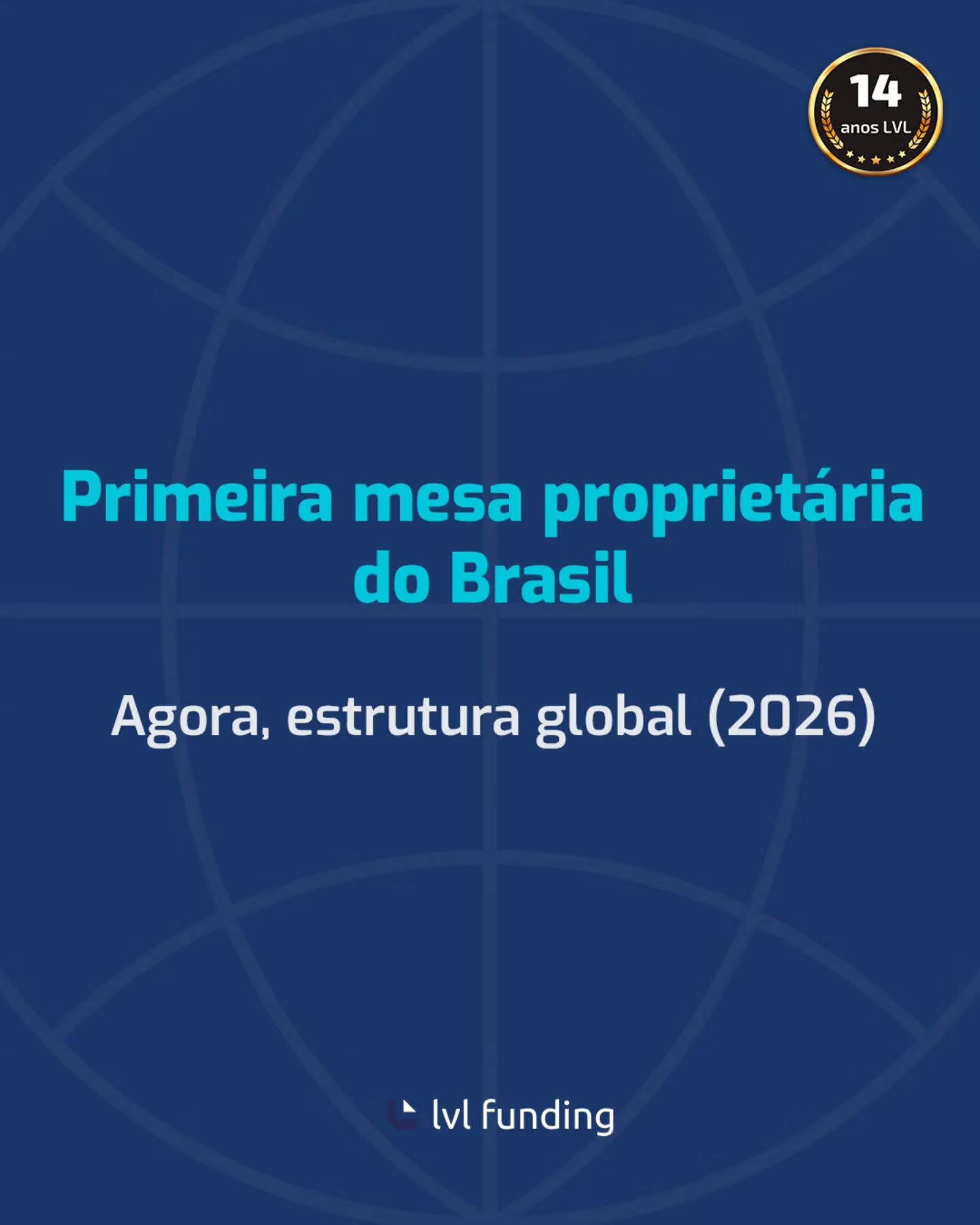 LVL Trading Facebook ad: Primeira mesa proprietária do Brasil (2012).