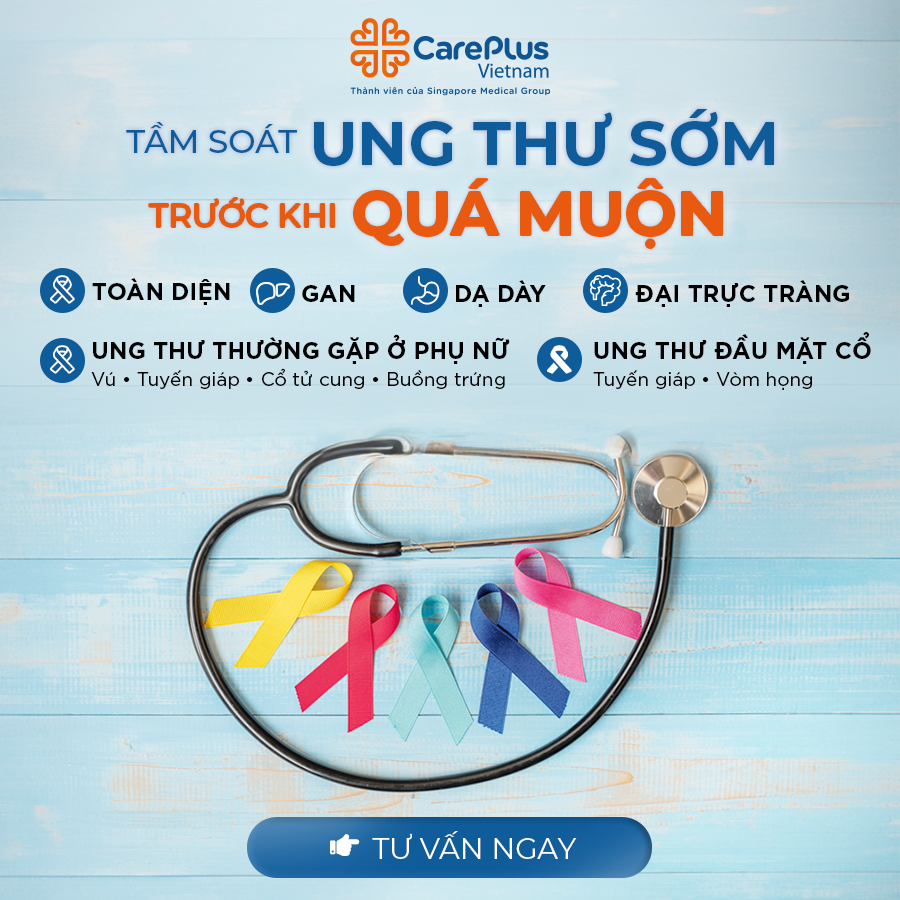 CarePlus Clinic Vietnam Facebook ad: Gói Khám Tầm Soát Ung Thư