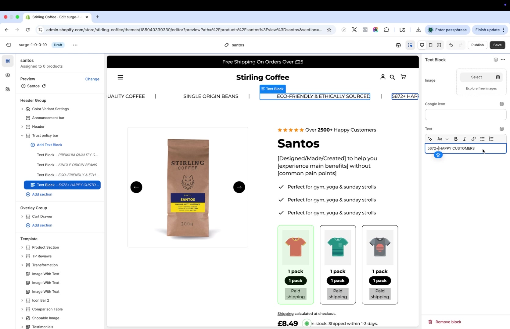 ConversionWise Facebook ad: Only 500 Stores Get Surge Theme 2.0