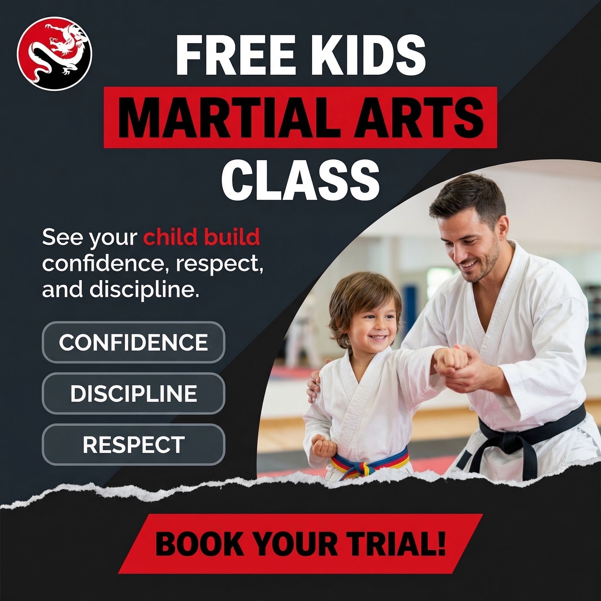 Impact Martial Arts Facebook ad