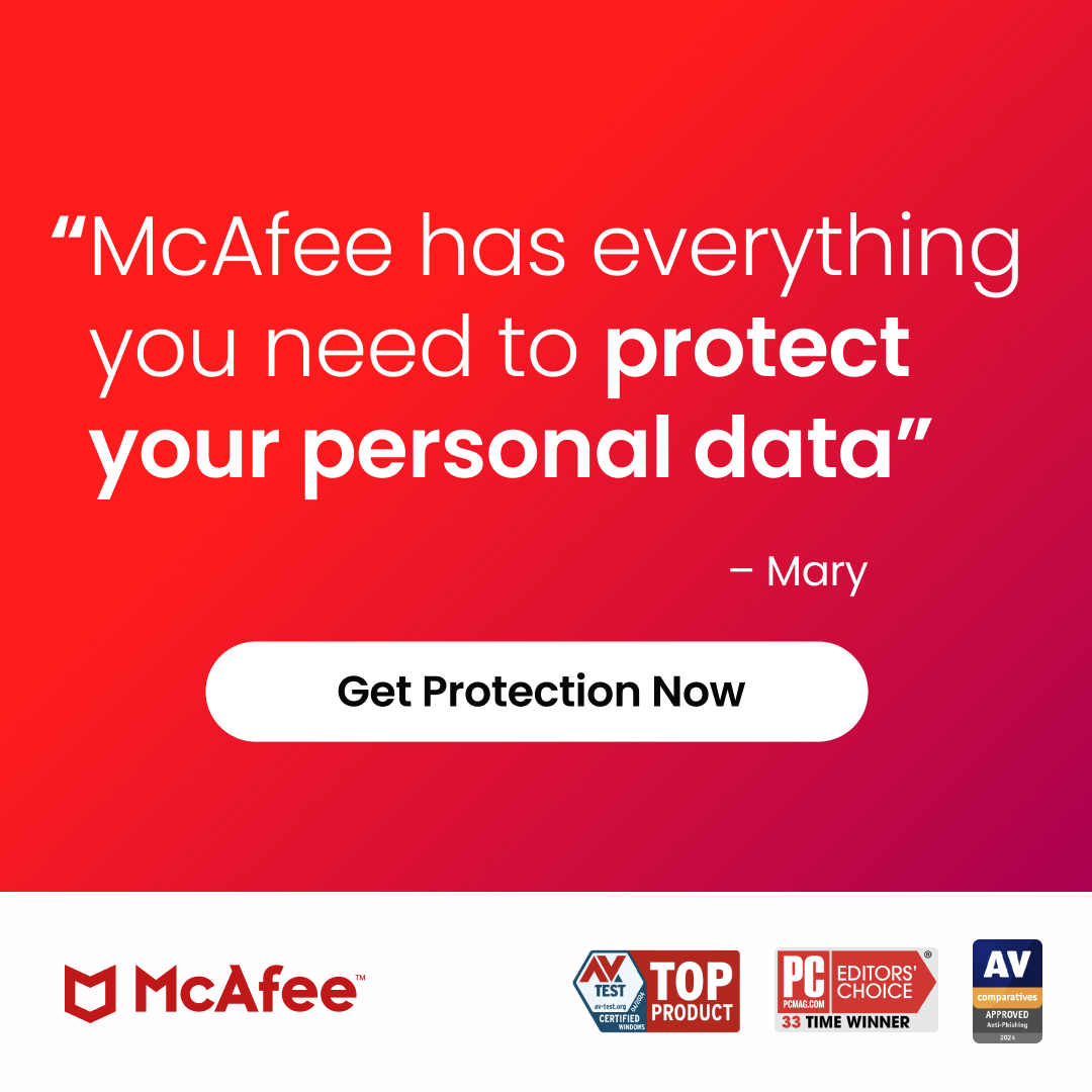 McAfee Facebook ad