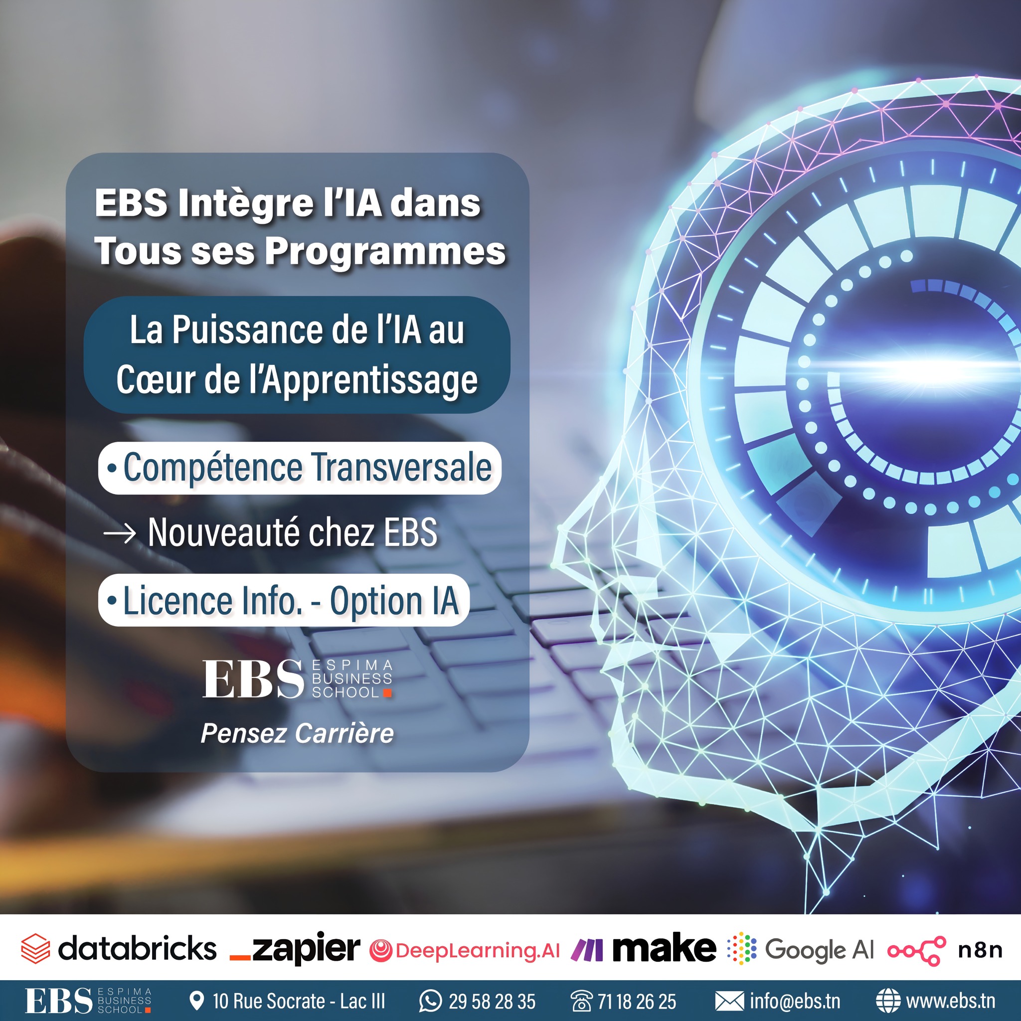 Espima Business School Facebook ad