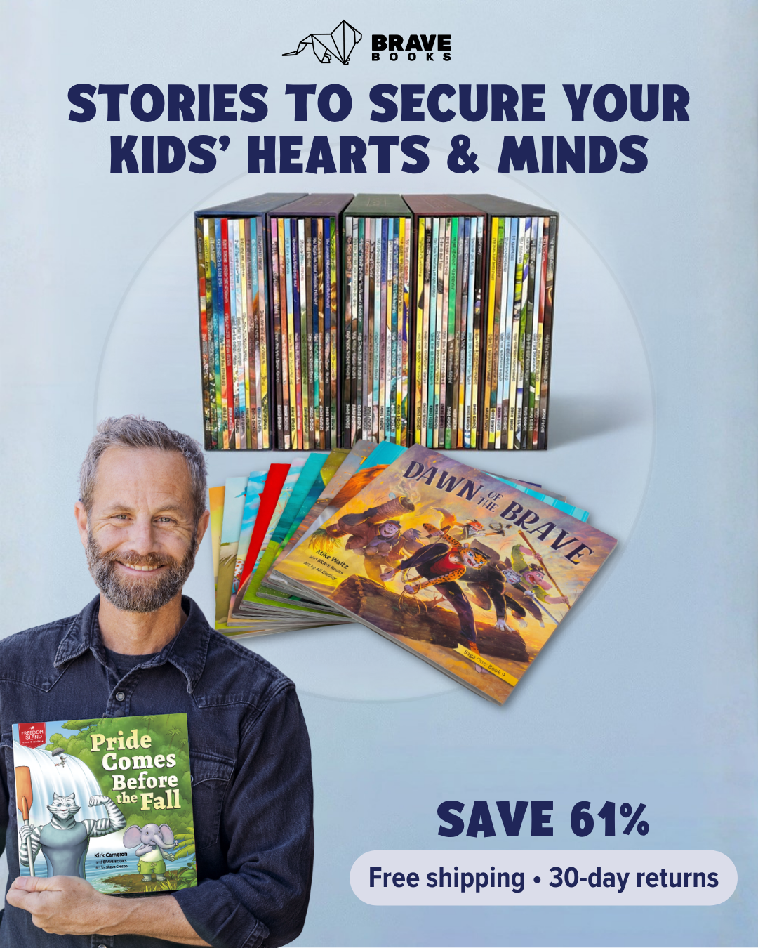 BRAVE Books Facebook ad