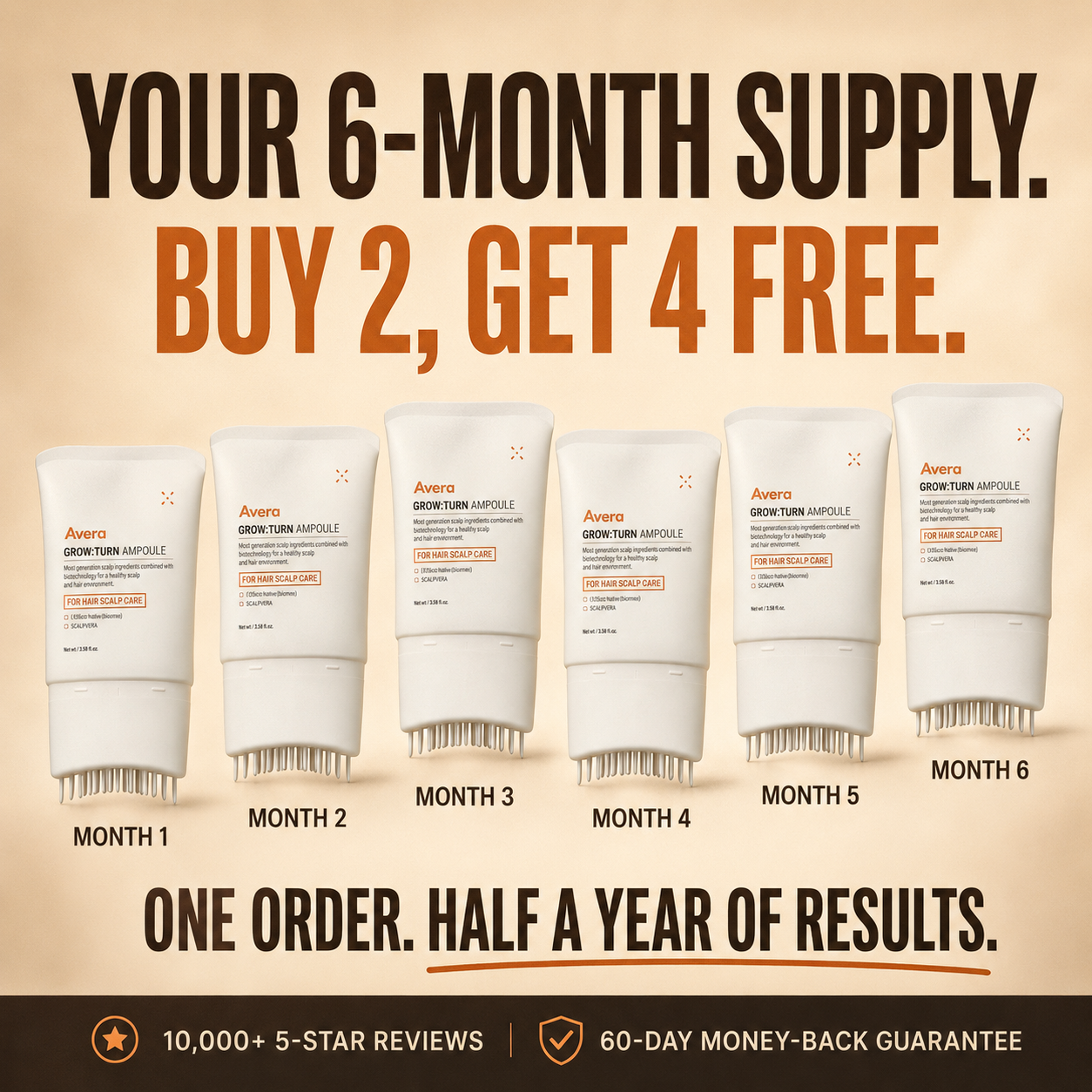 Avera Facebook ad: Korea's #1 Hair Growth Serum