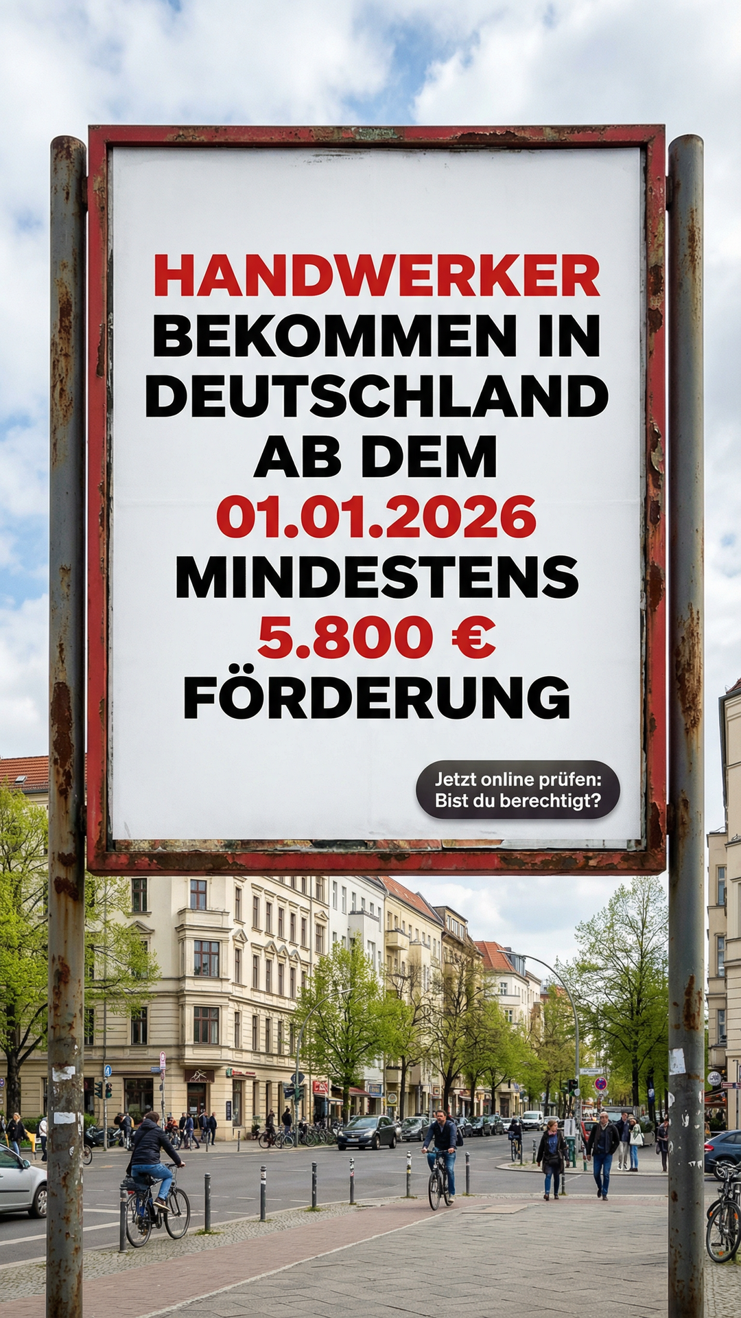 Handwerker Benefit Facebook ad