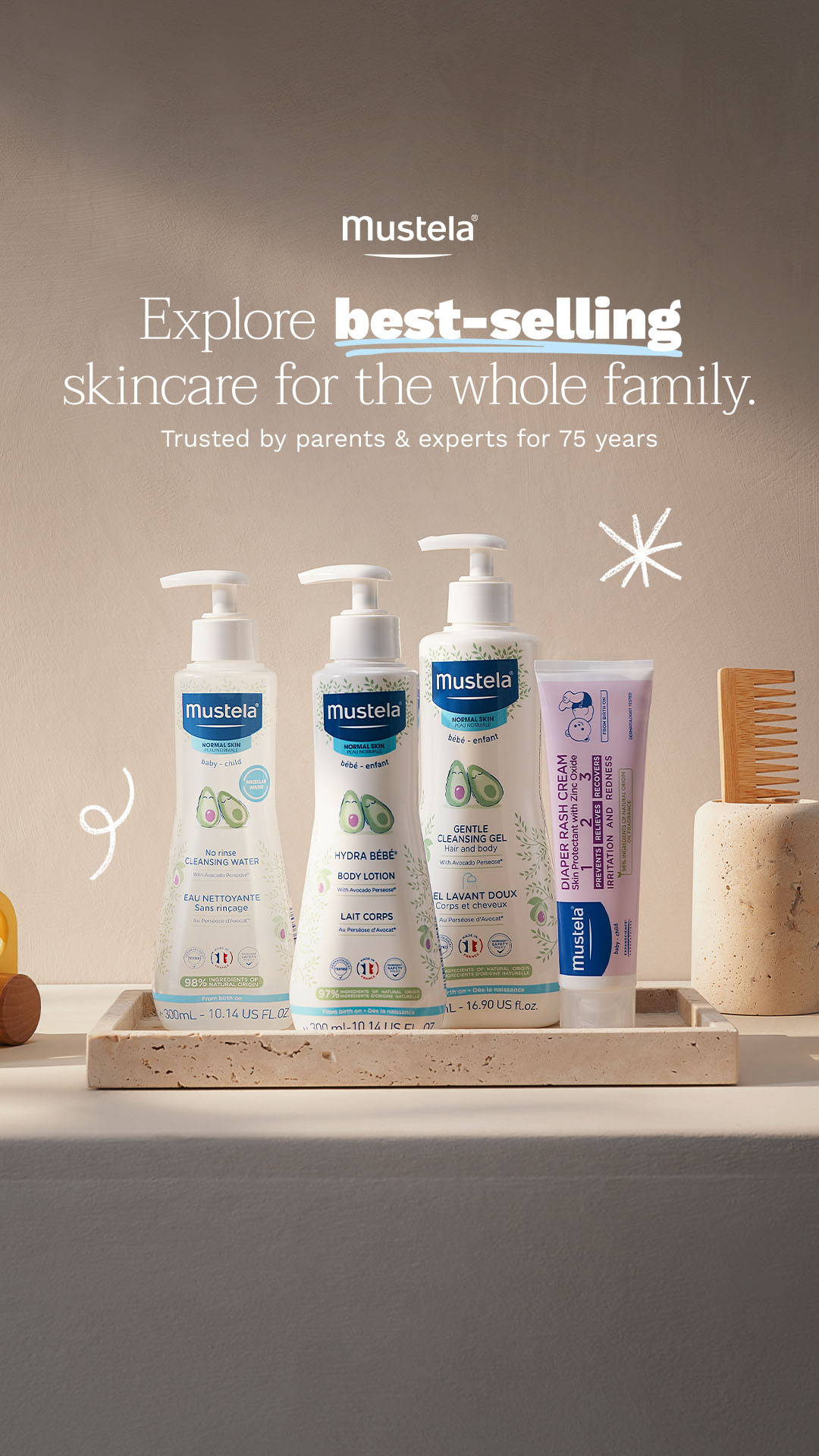 Mustela USA Facebook ad