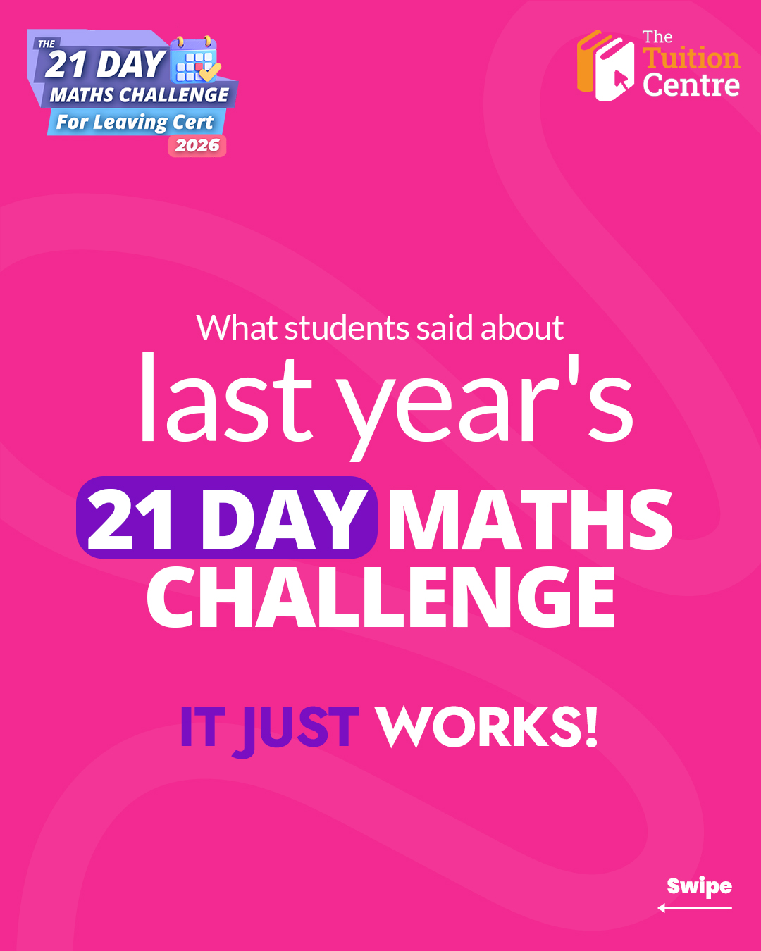 The Tuition Centre Facebook ad: The Leaving Cert is closer than you think…