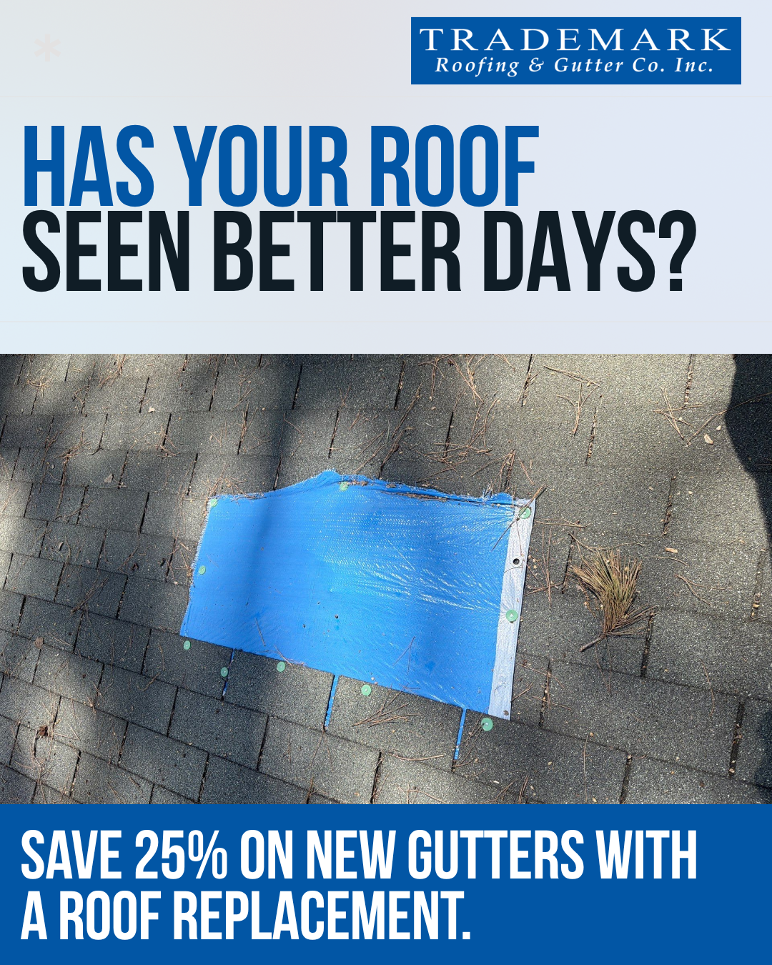 Trademark Roofing & Gutter Facebook ad