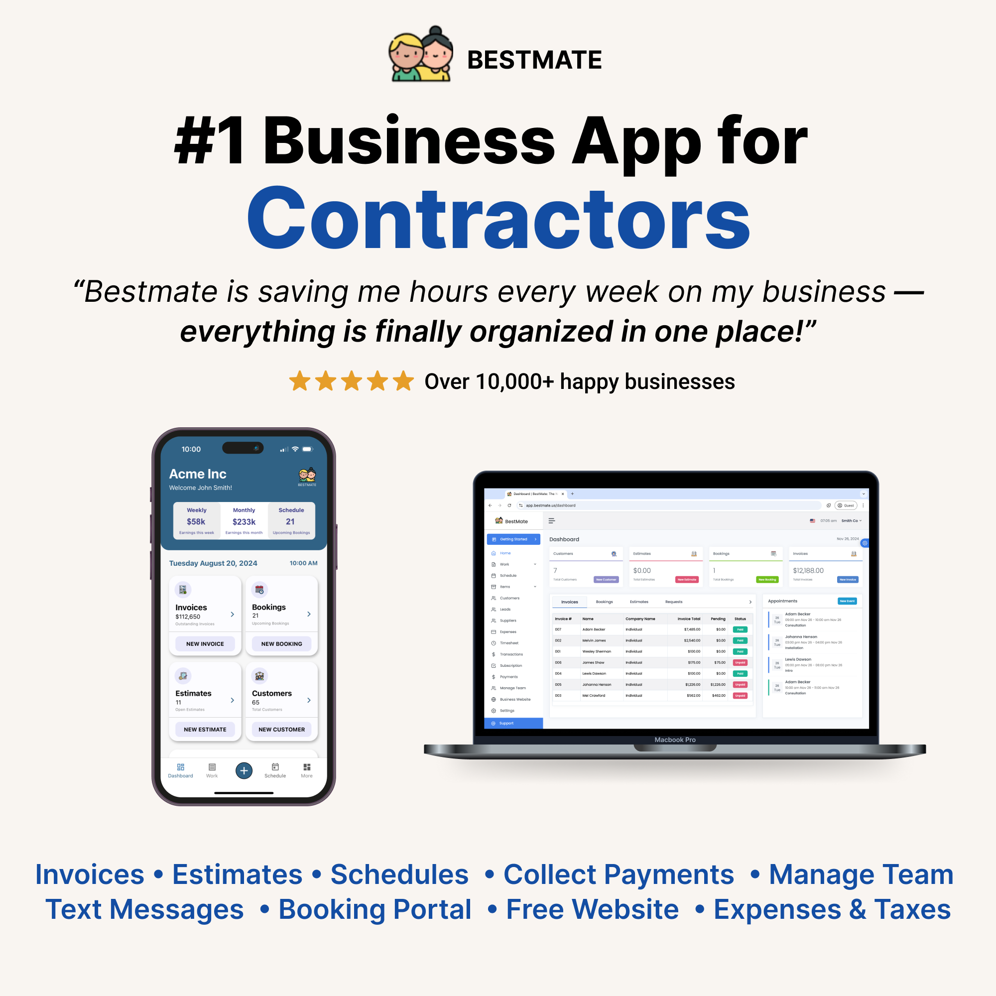 Bestmate: Small Business App Facebook ad