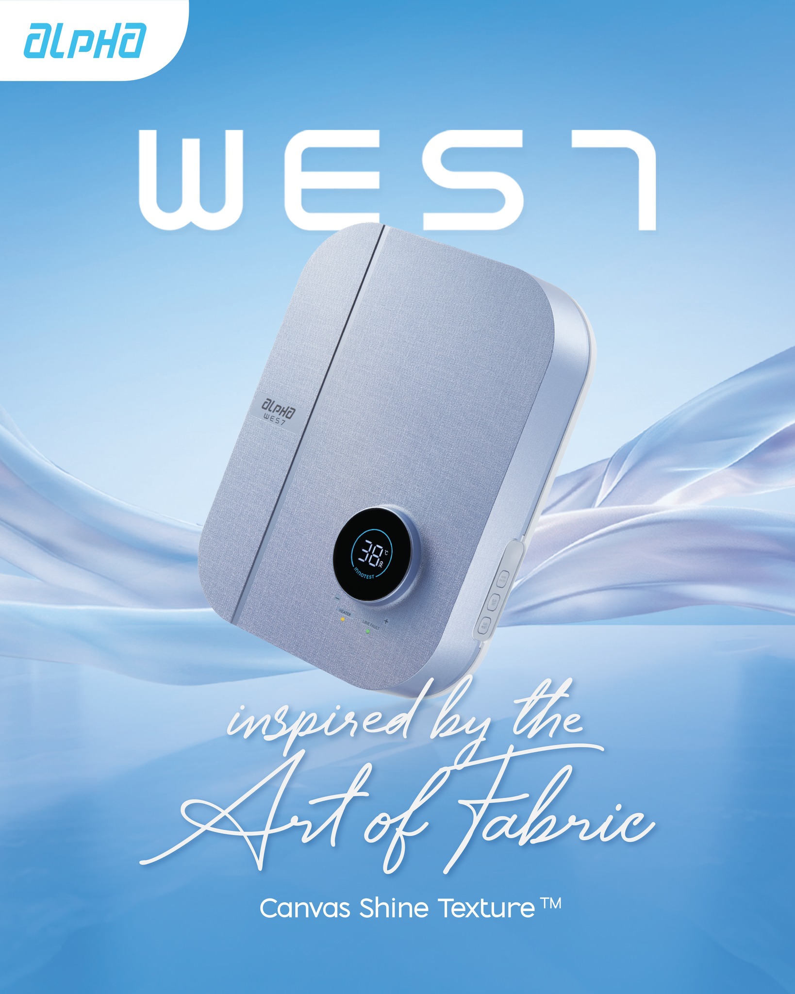 Alpha Malaysia Facebook ad: The WES7 is textile elegance made true to…