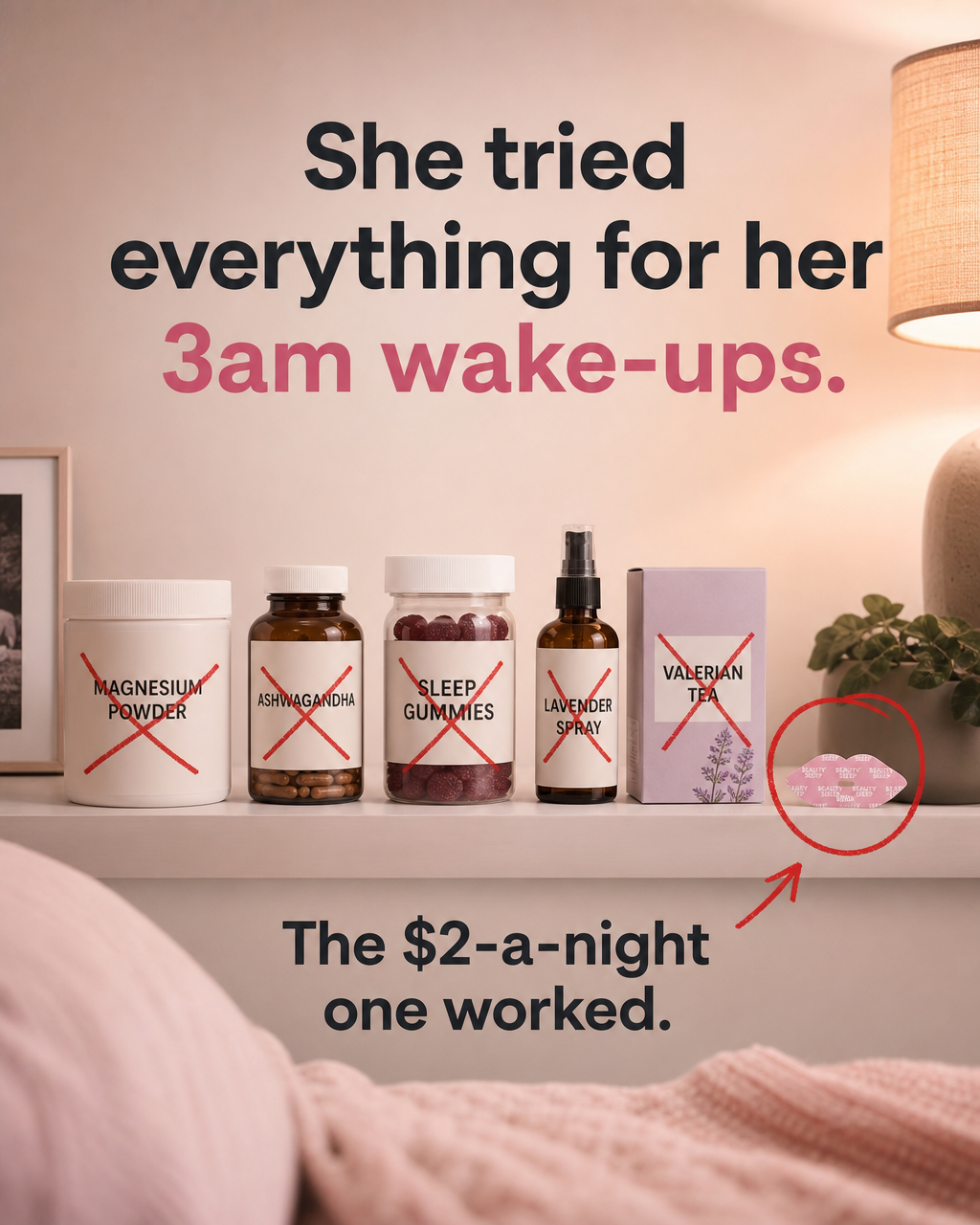 Beauty Sleep Facebook ad