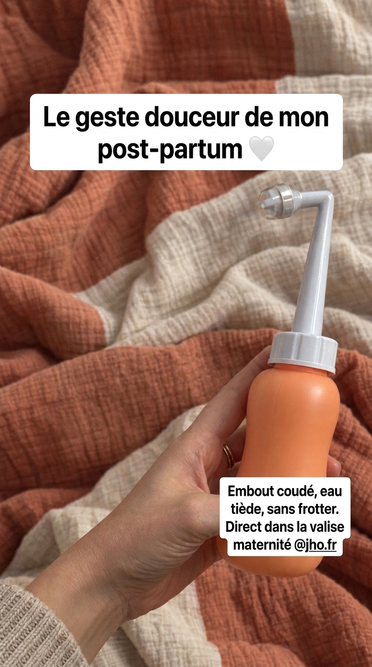 Stéphanie Brevet Facebook ad: Douchette post-partum Jho