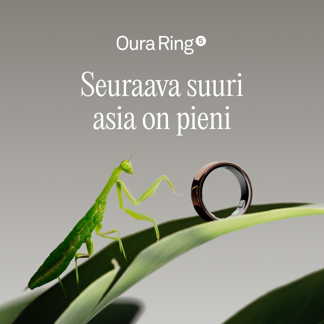 ŌURA Facebook ad: Saammeko esitellä: Oura Ring 5