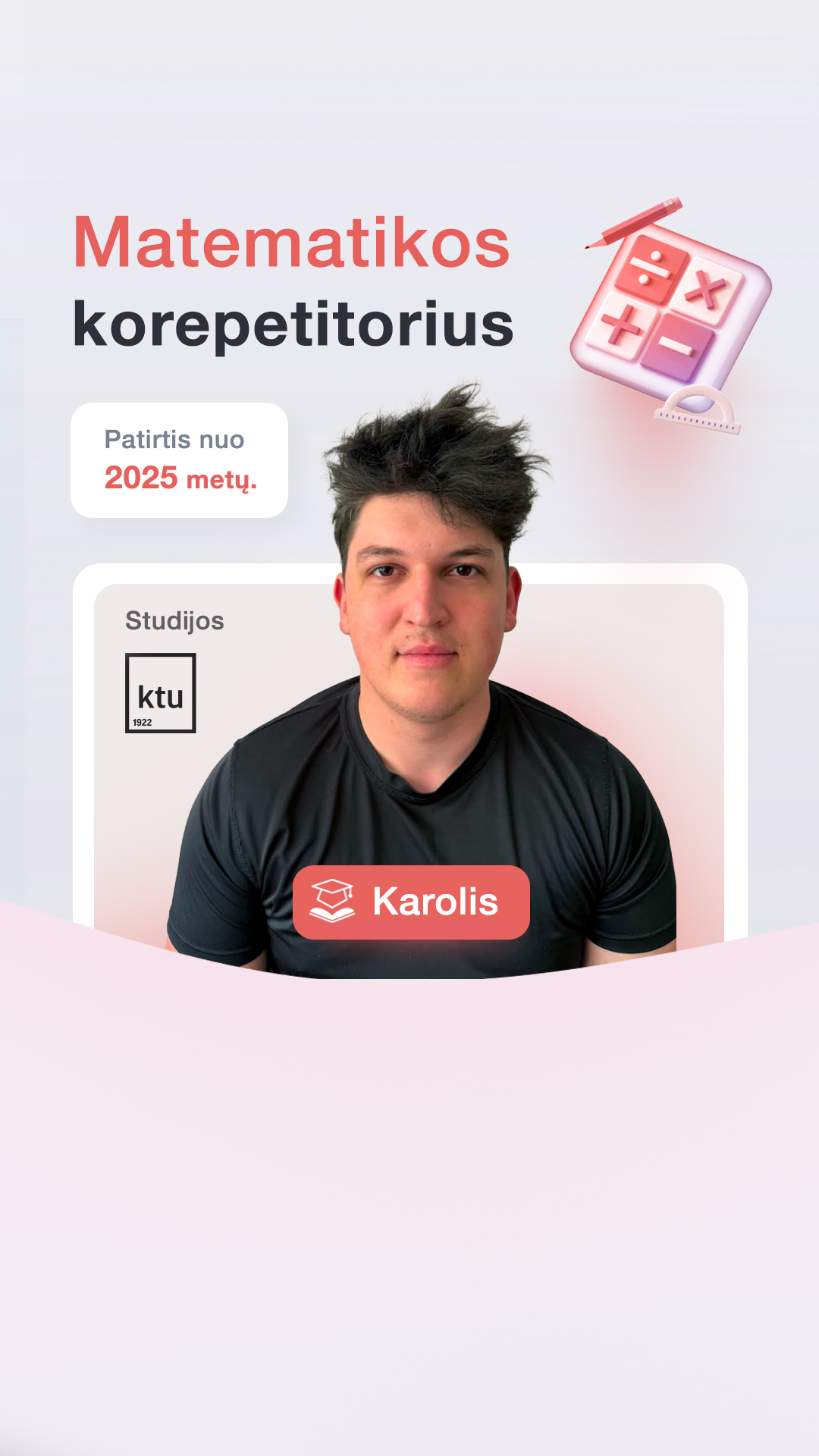Pasimokome.lt korepetitoriai Facebook ad