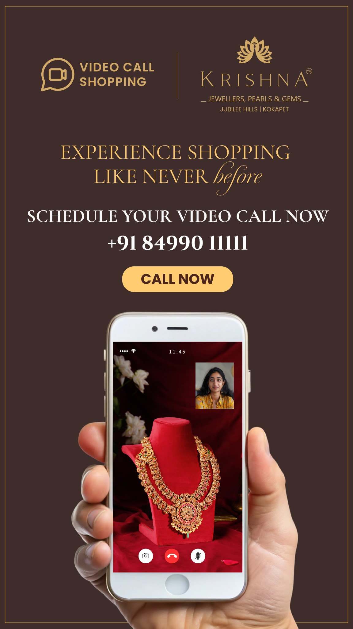 Krishna Jewellers, Pearls & Gems Facebook ad