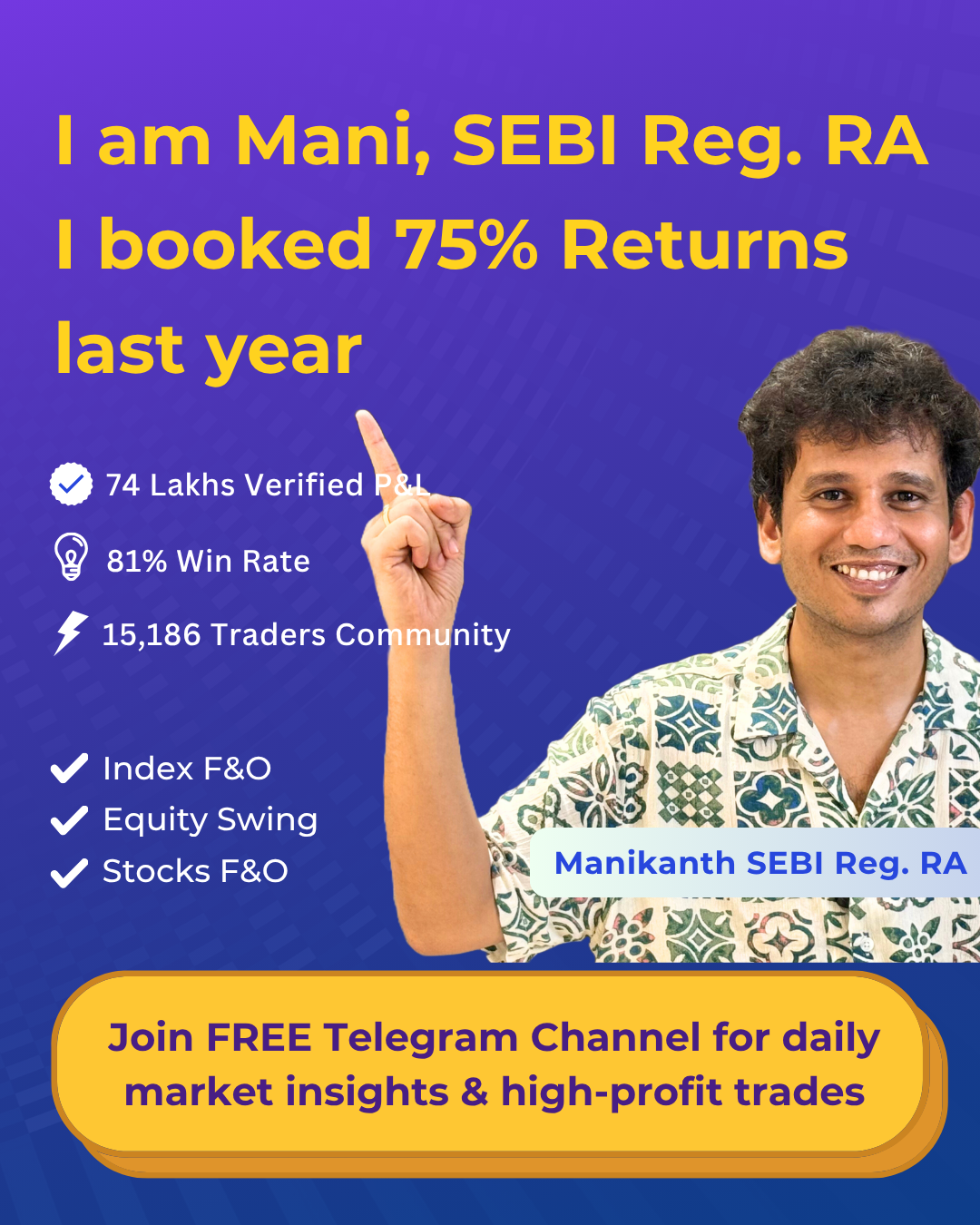 Learn with Mani Facebook ad