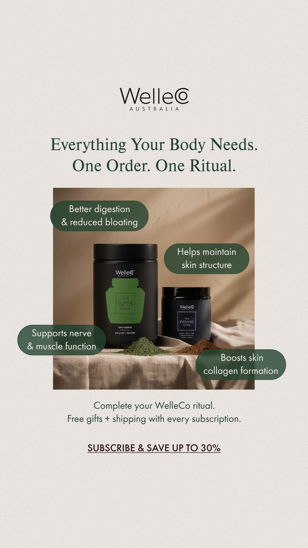 WelleCo Facebook ad