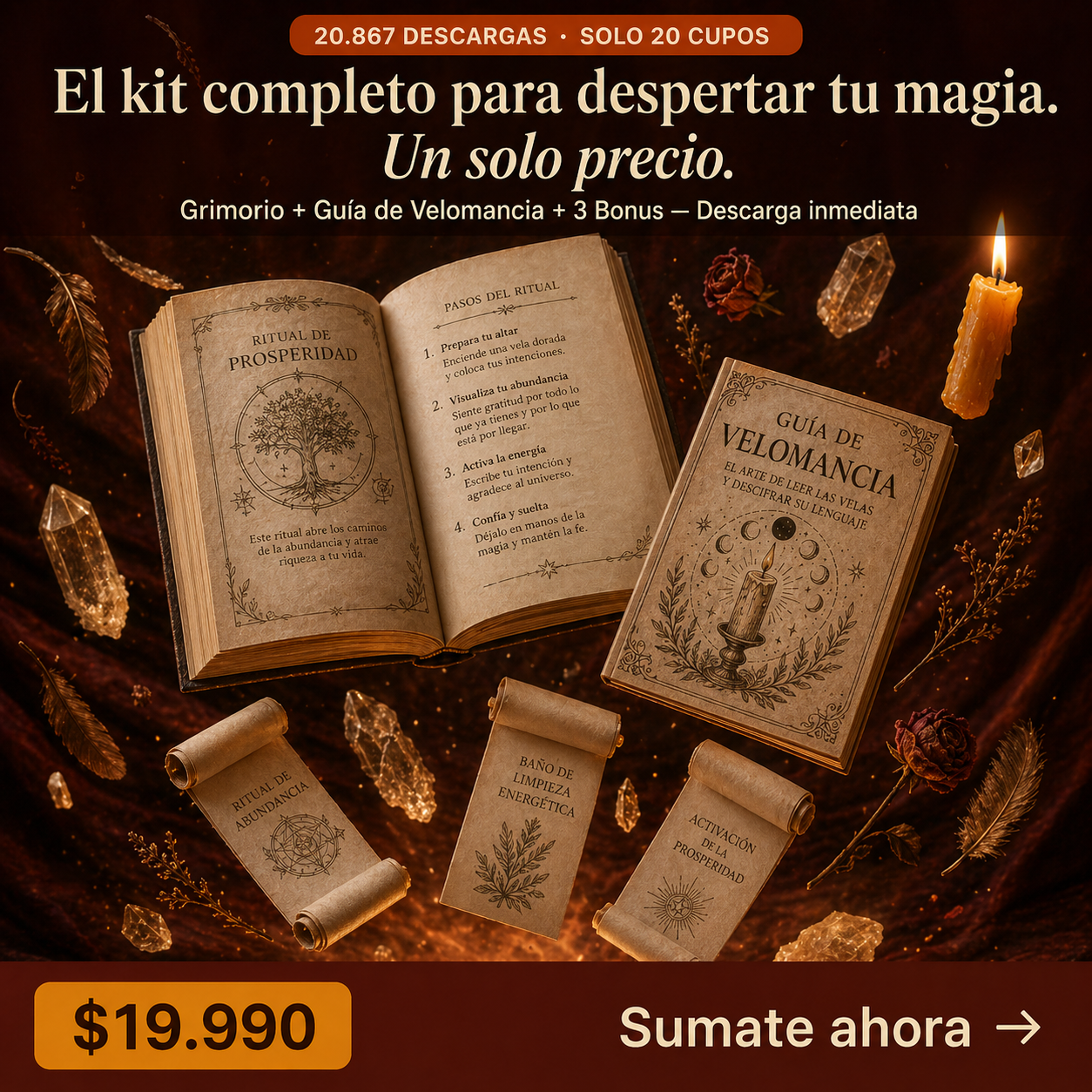 Magia en tus manos Facebook ad