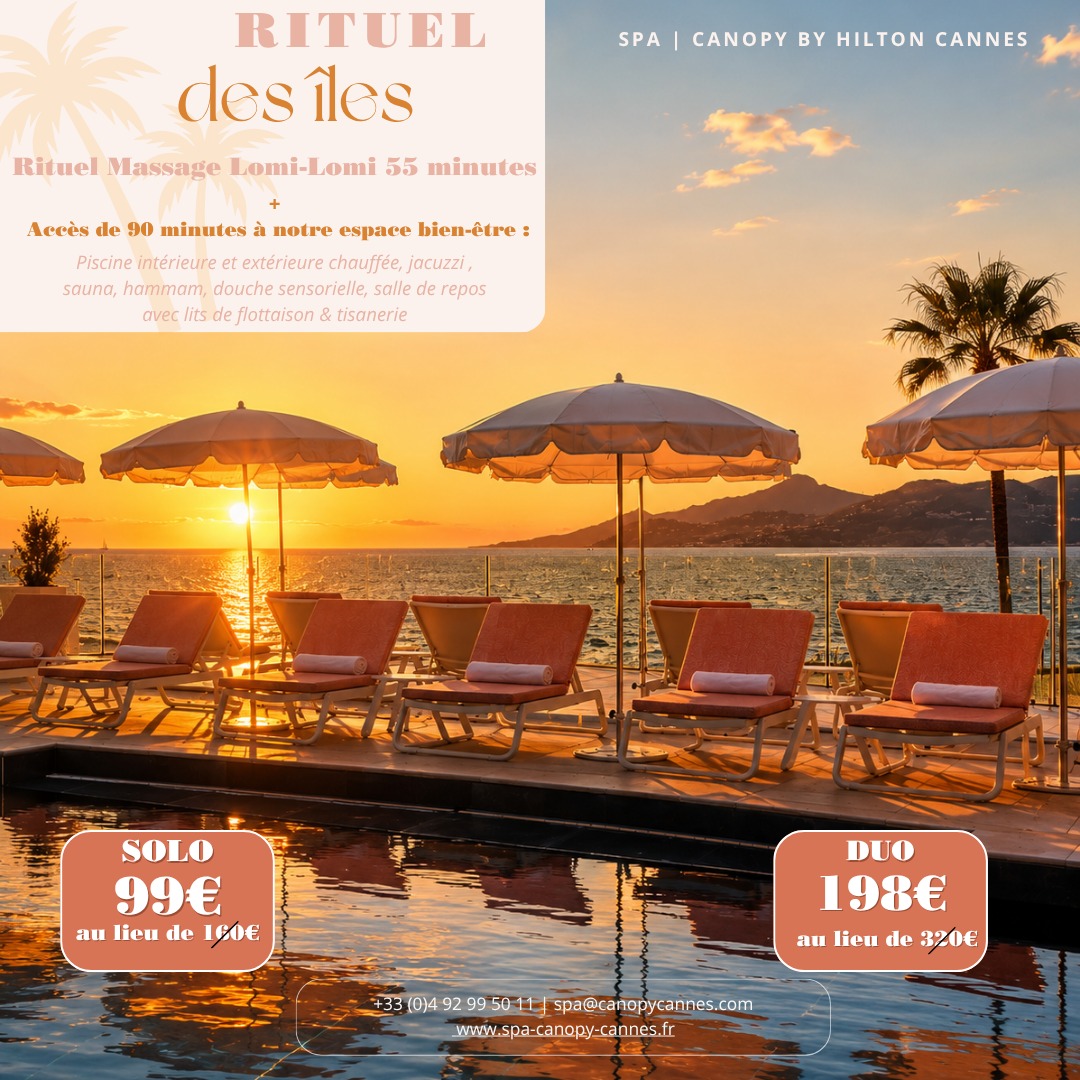 SPA Canopy Cannes Facebook ad: SPA Canopy By Hilton - Cannes: spa à Cannes - Planity