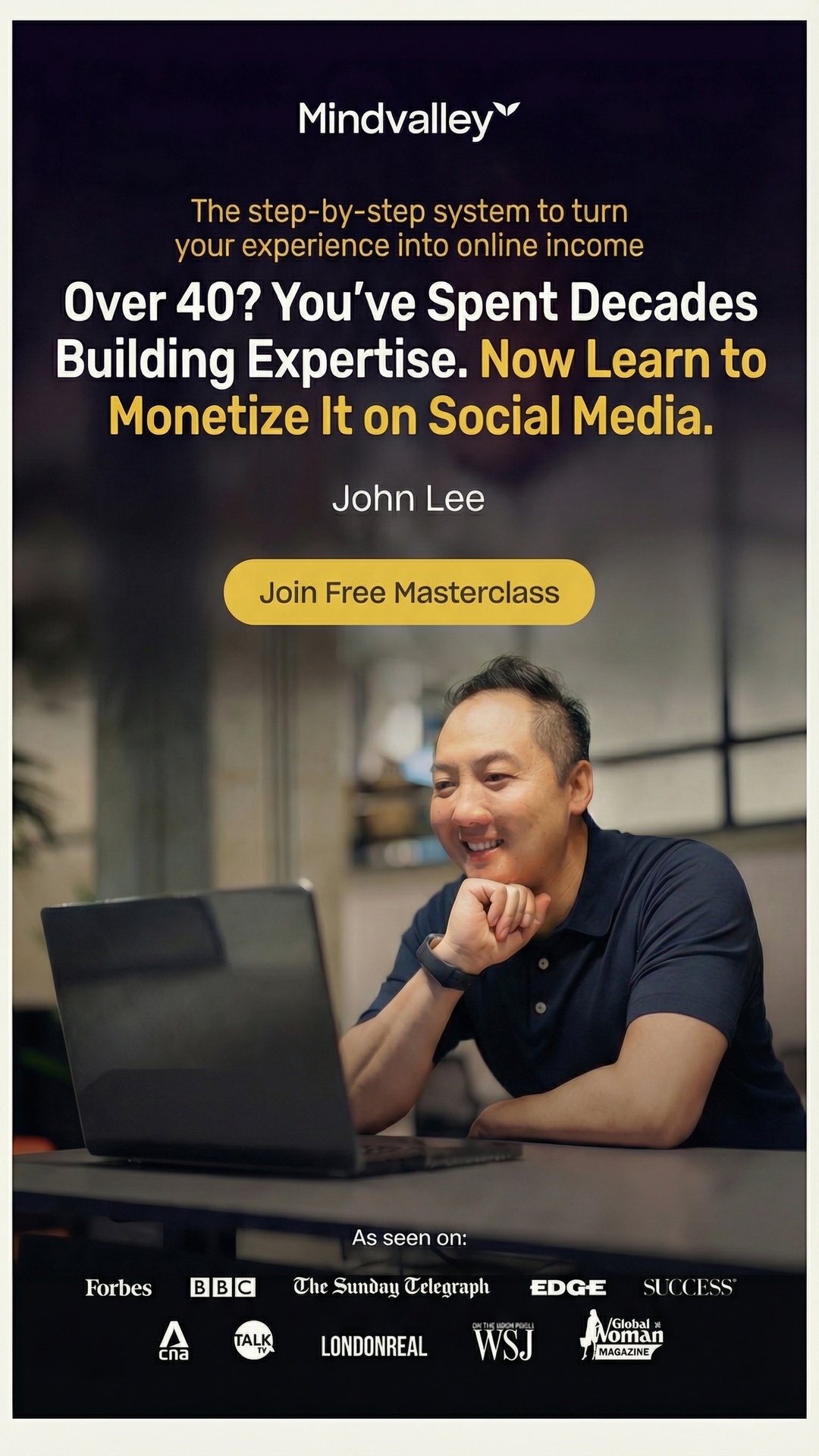 Mindvalley Facebook ad from Apr 13, 2026