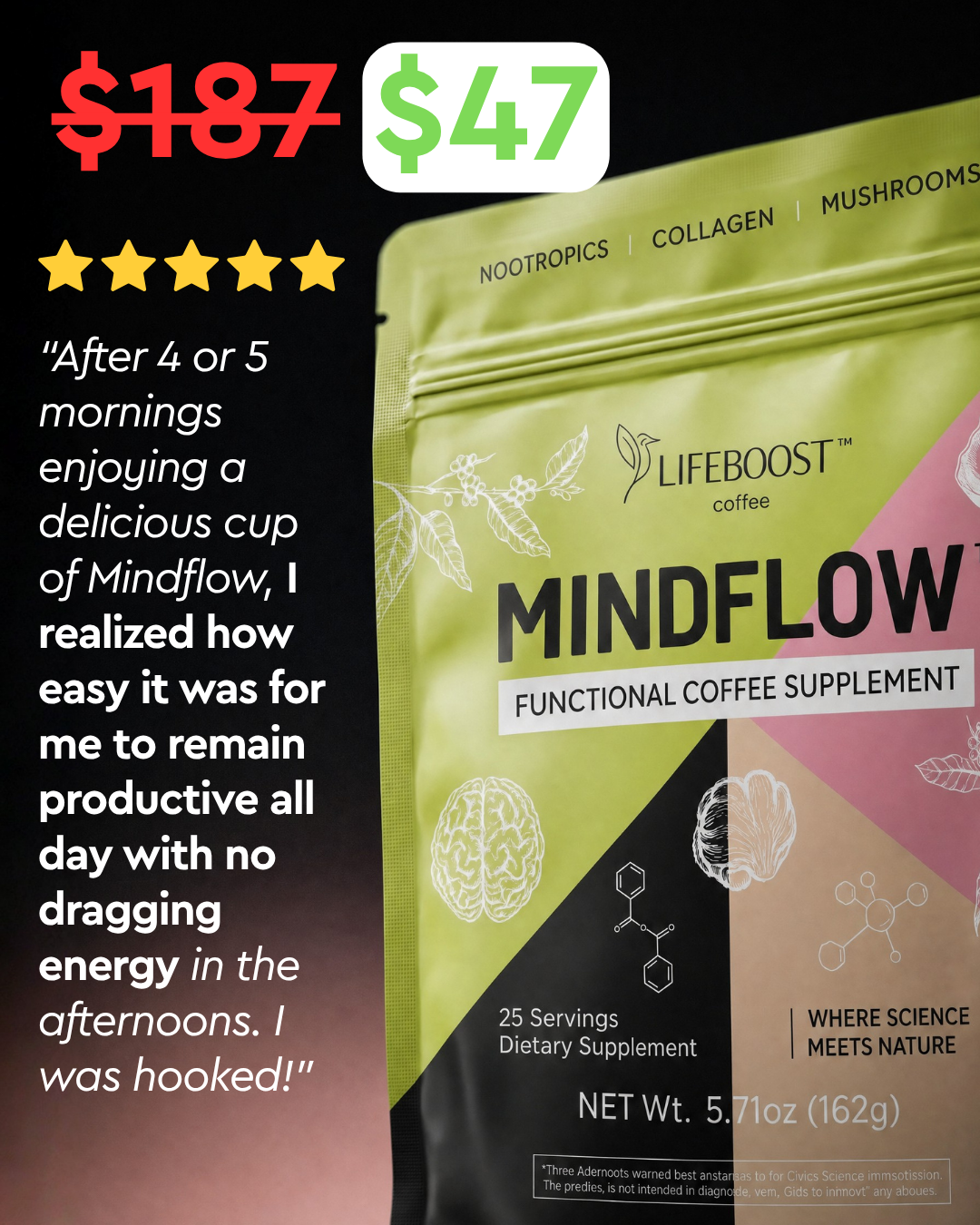 Lifeboost Coffee Facebook ad