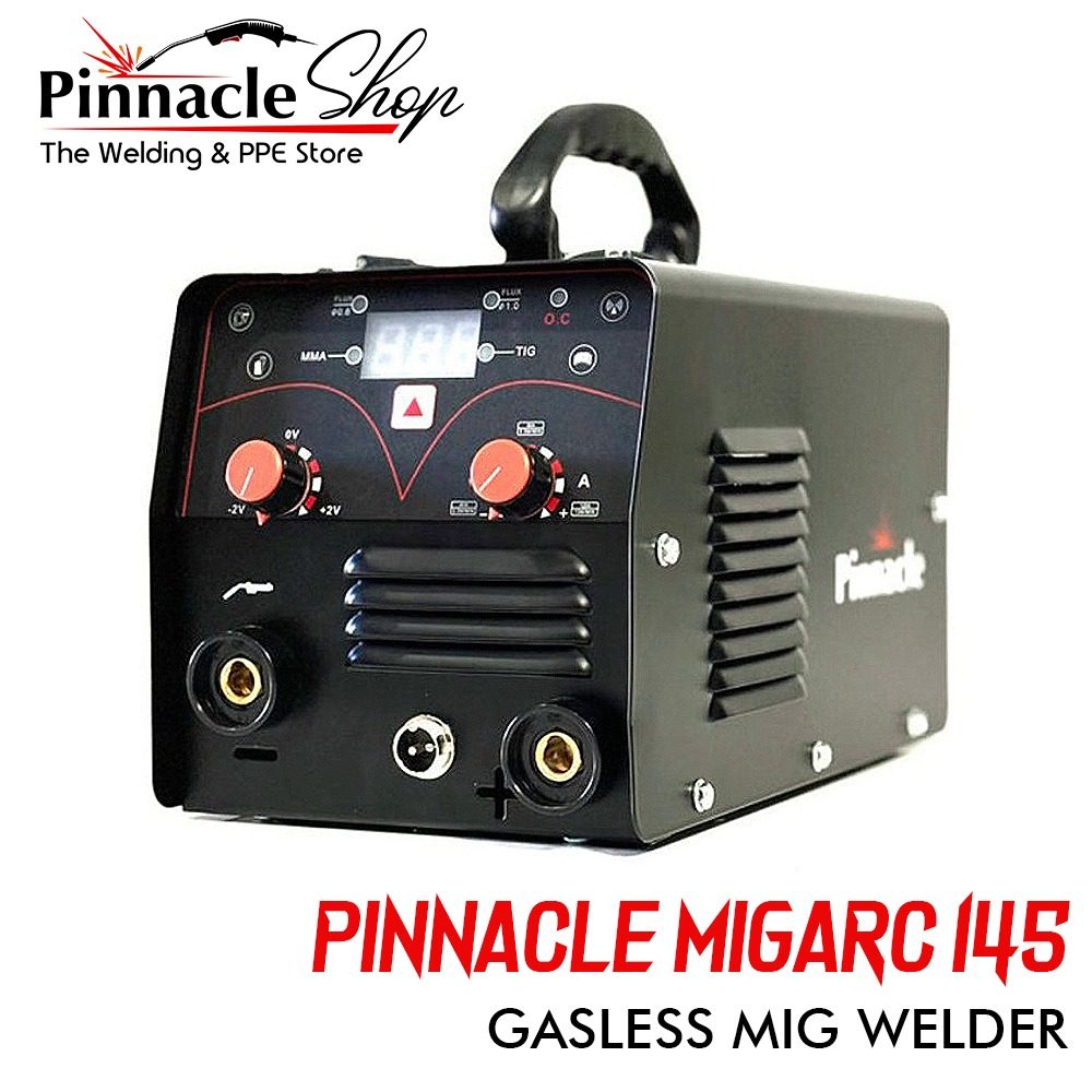 Pinnacle Shop Facebook ad: Weld Smarter, Not Harder with Pinnacle Gasless MIG…