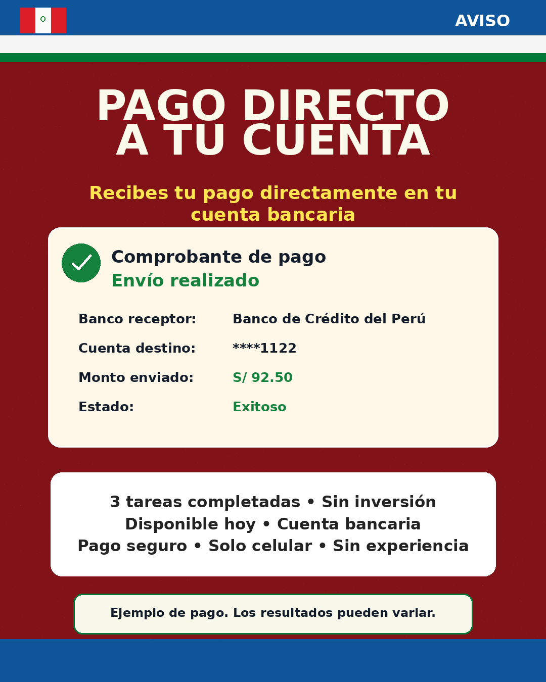 Scott K Davis Facebook ad: PeruTask Pro · Gana Dinero desde Casa | S/ 20 a S/ 100…