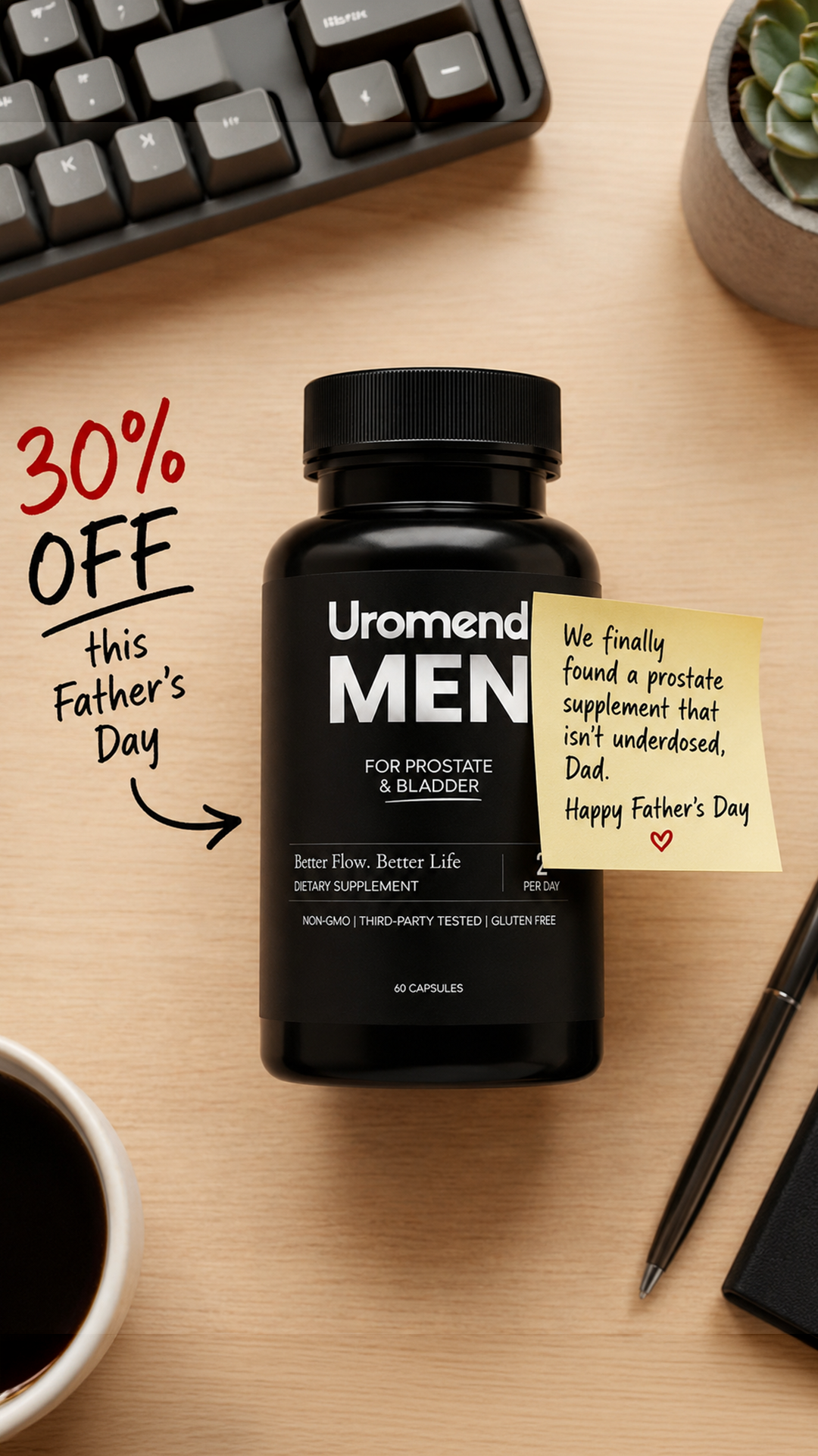 Uromend Facebook ad
