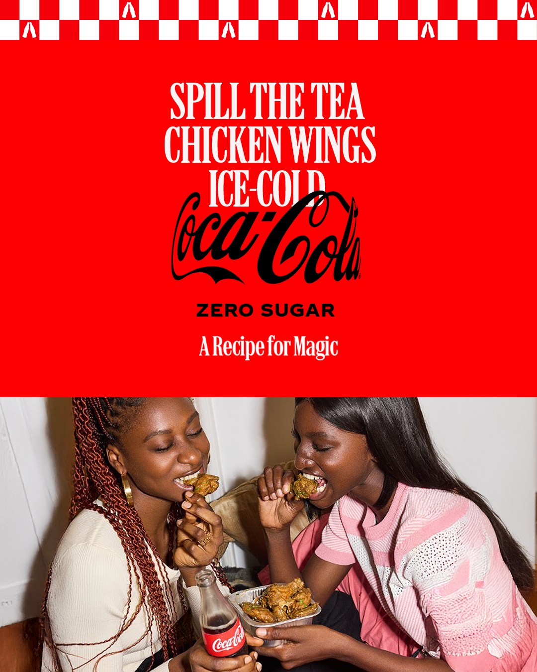 Coca-Cola Facebook ad: Coke with Meals - Recipe for Magic