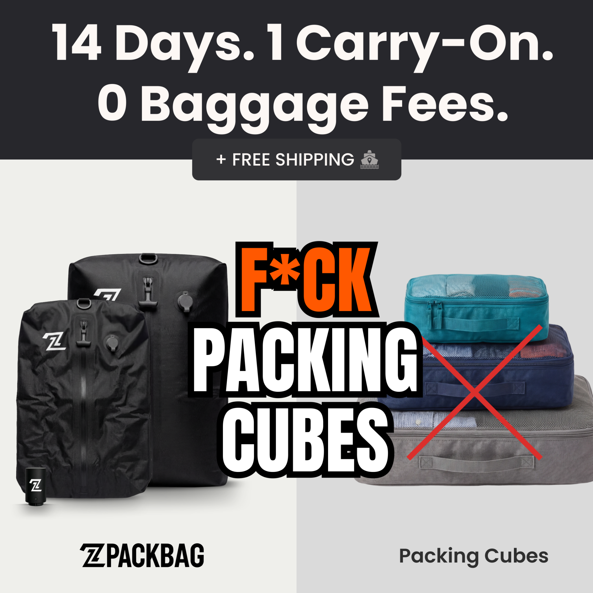 2packbag Facebook ad