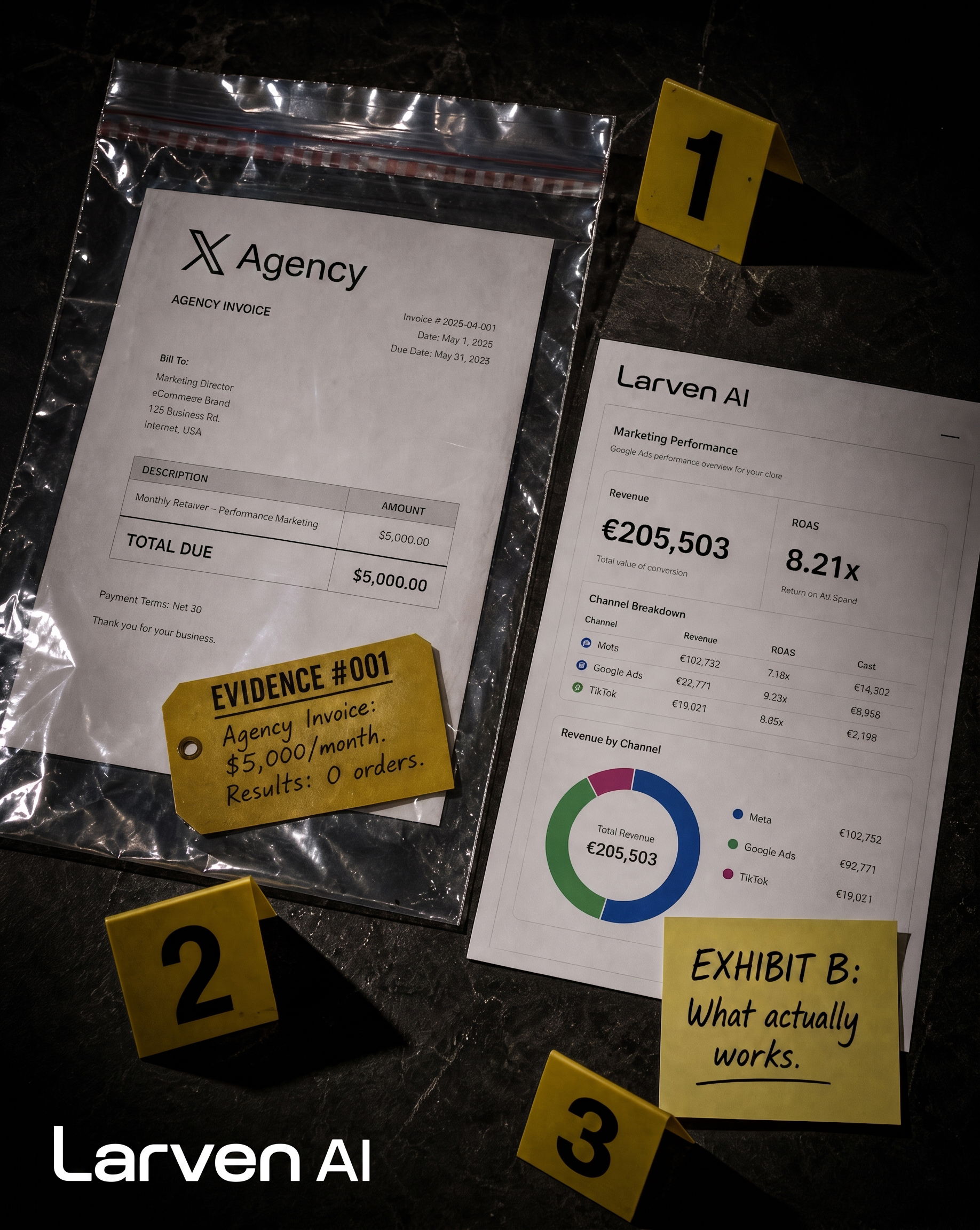 Larven AI Facebook ad