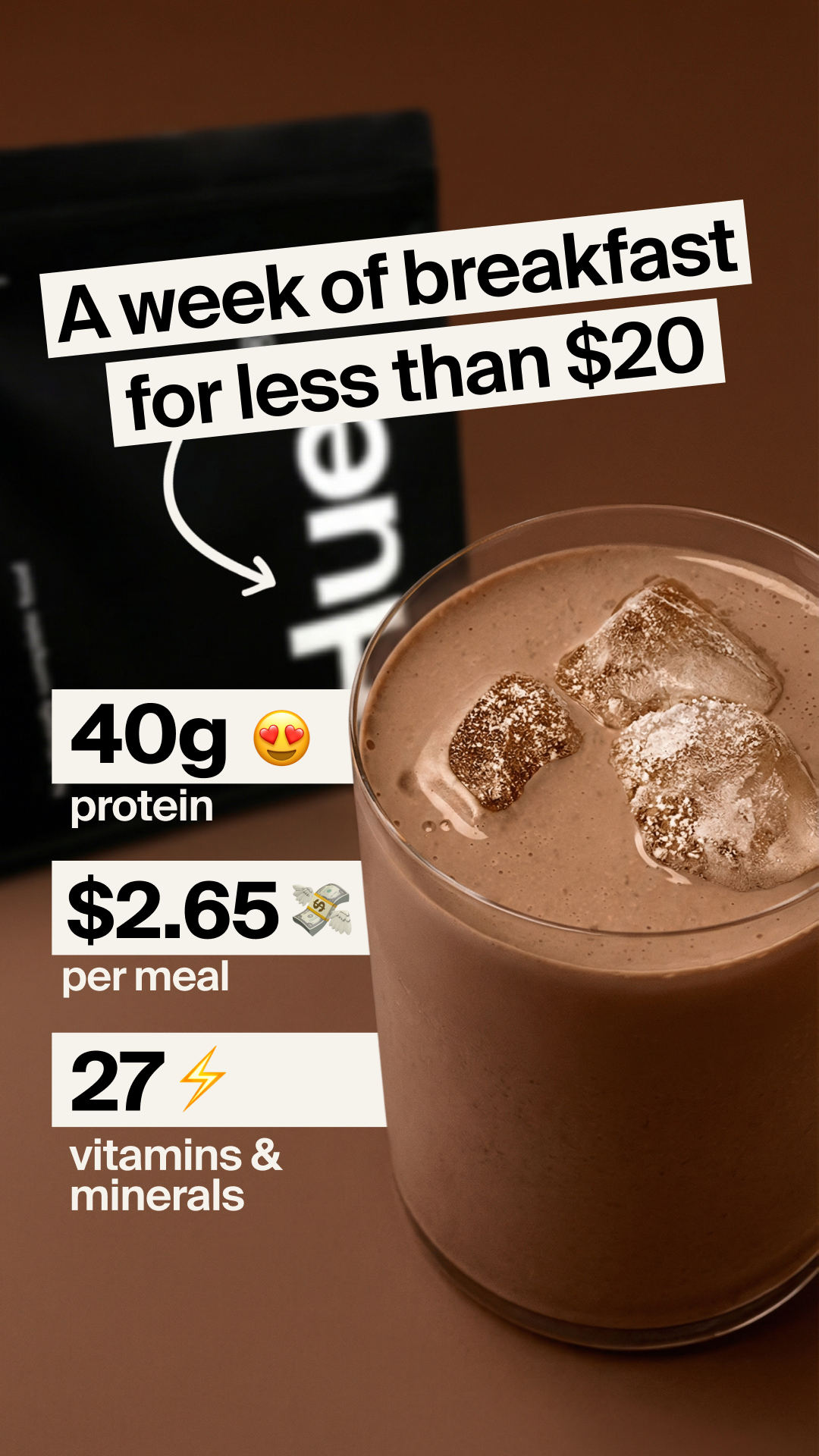 Huel Facebook ad