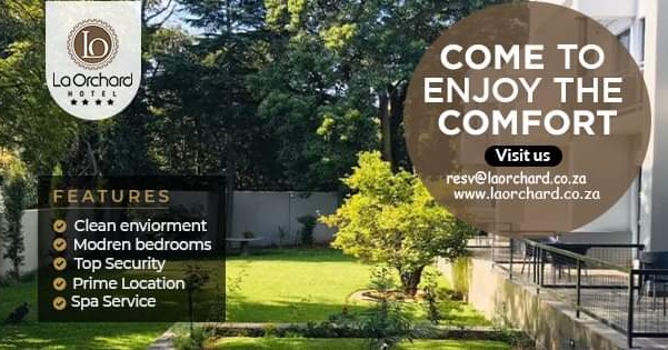La Orchard Hotel Facebook ad: Book Your Stay in Orchards, Johannesburg - La Orchard Hotel