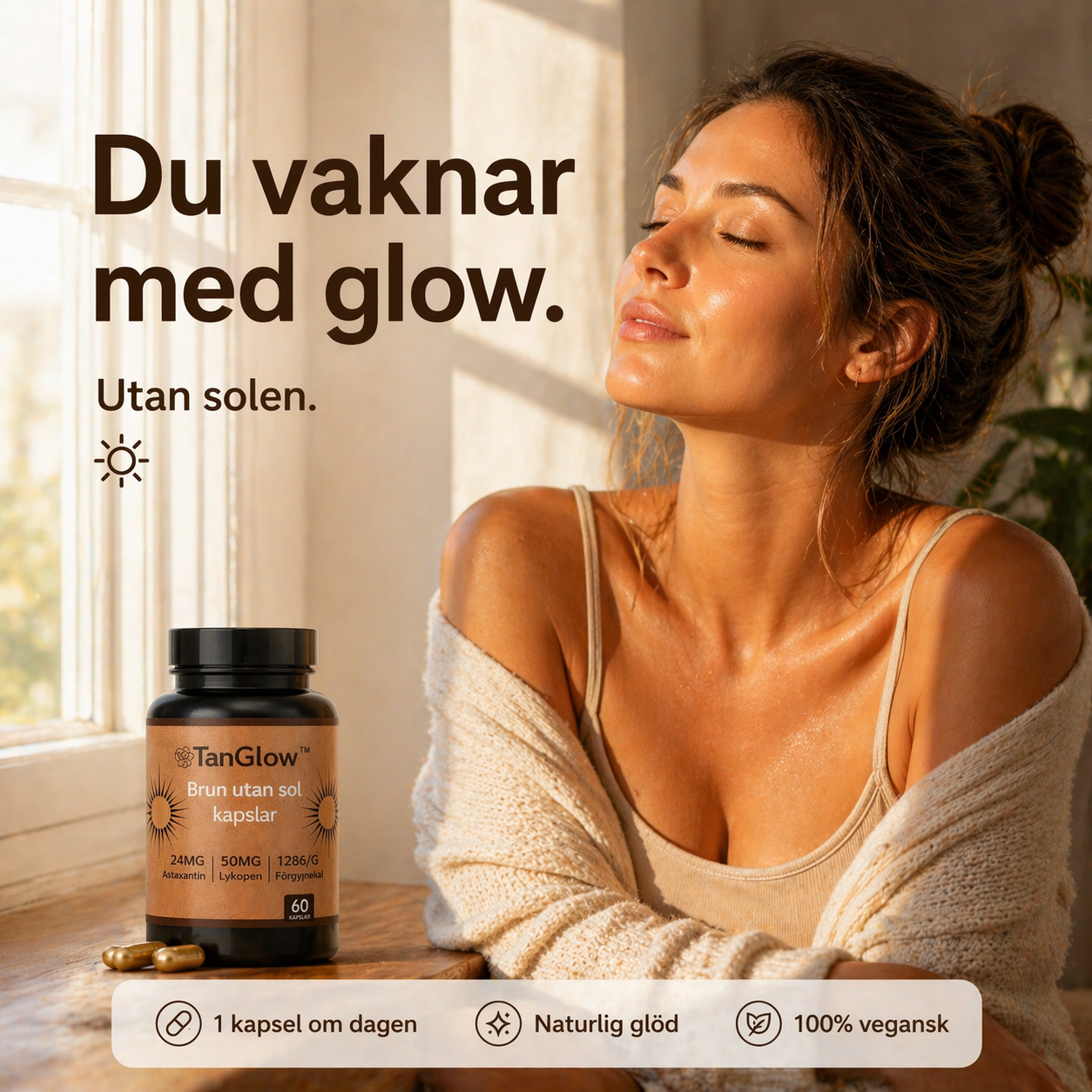 Maja Eriksson Facebook ad: Få en strålande glow på 7 dagar >>