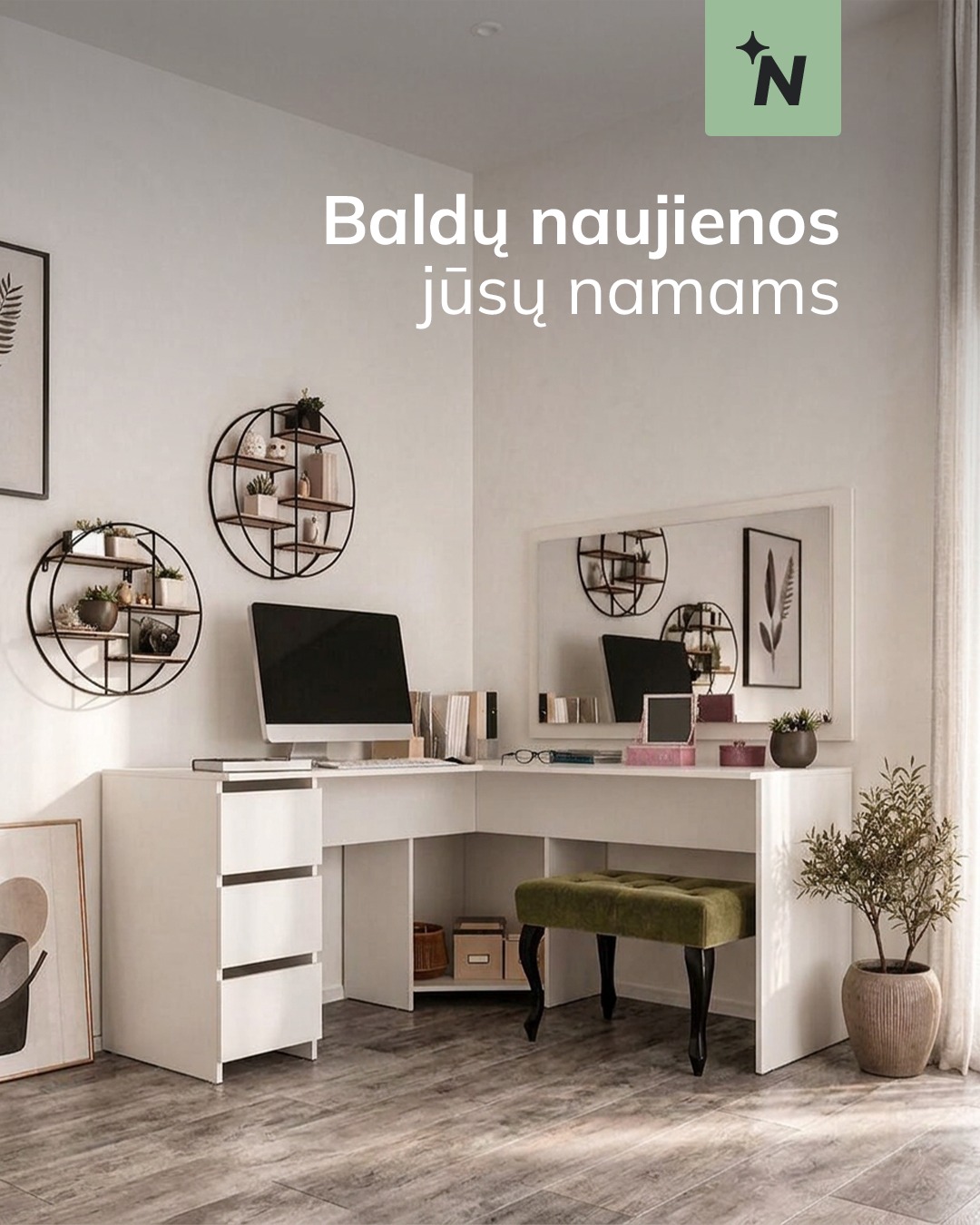 Baldai1.lt Facebook ad