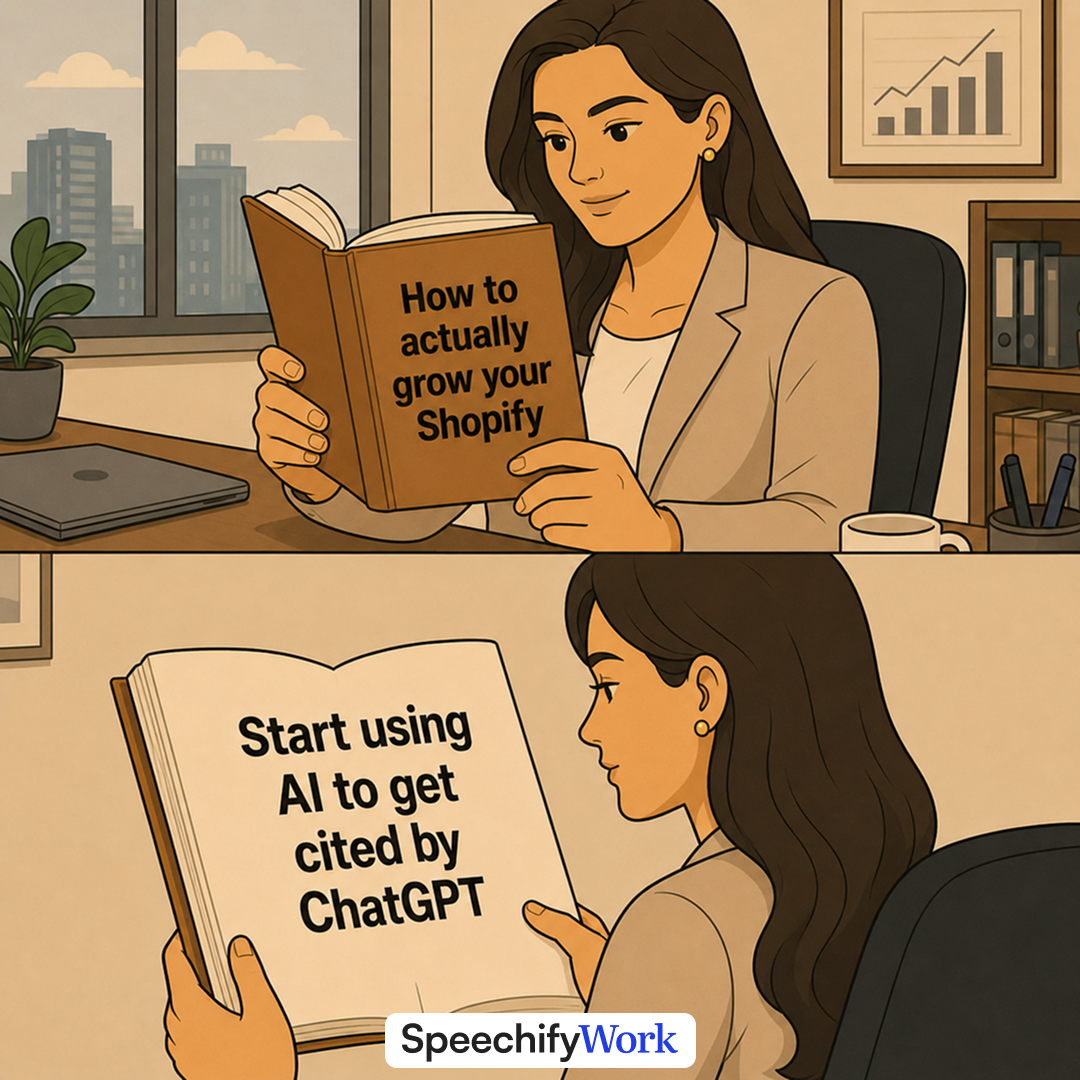 Speechify Facebook ad