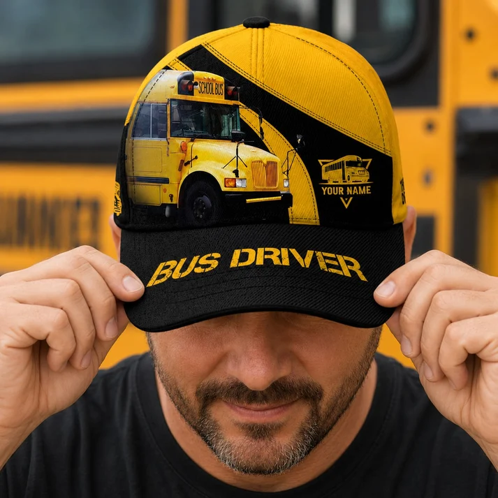 Custom Gifts Shop Facebook ad: Personalized Bus Driver Cap