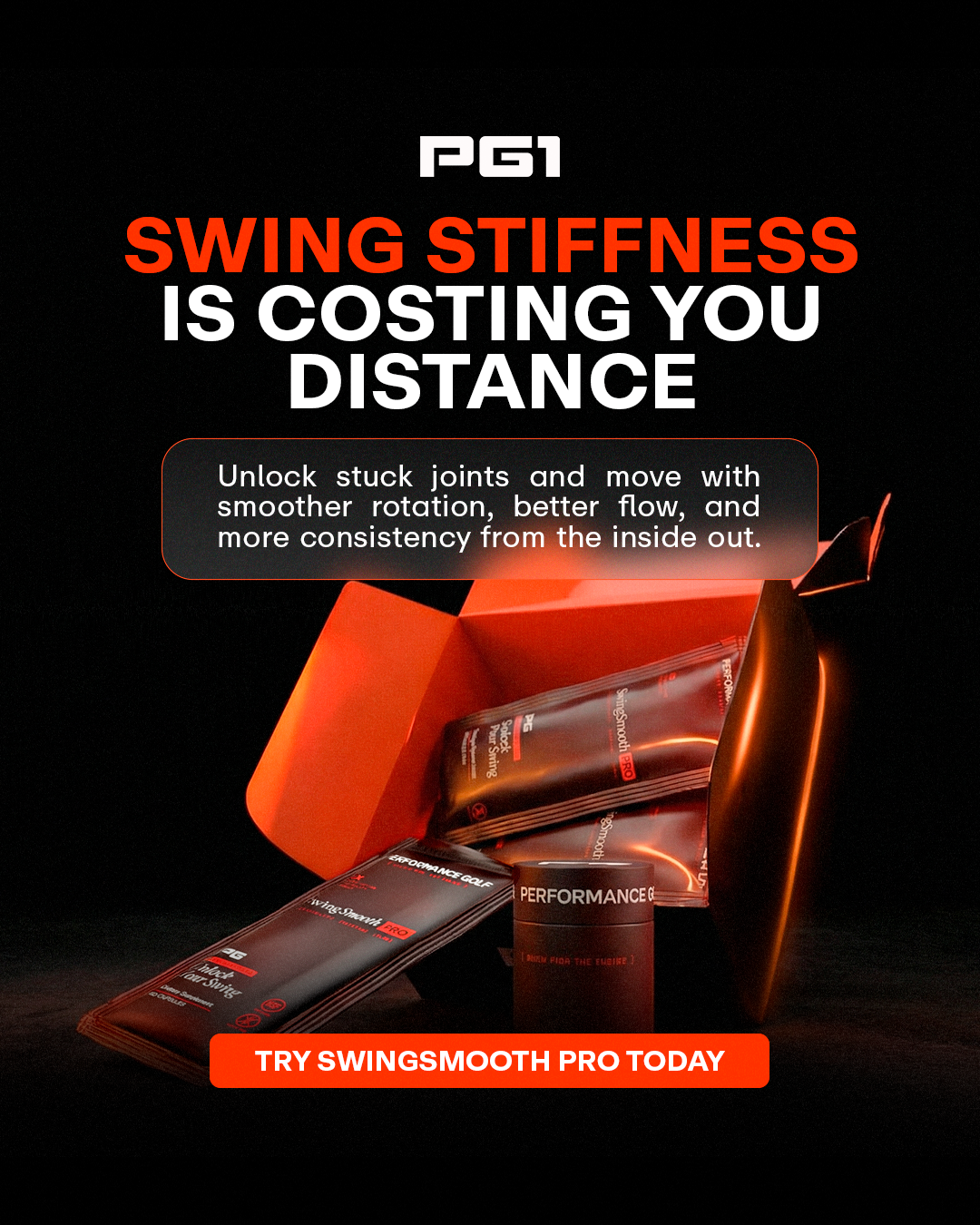Performance Golf Facebook ad