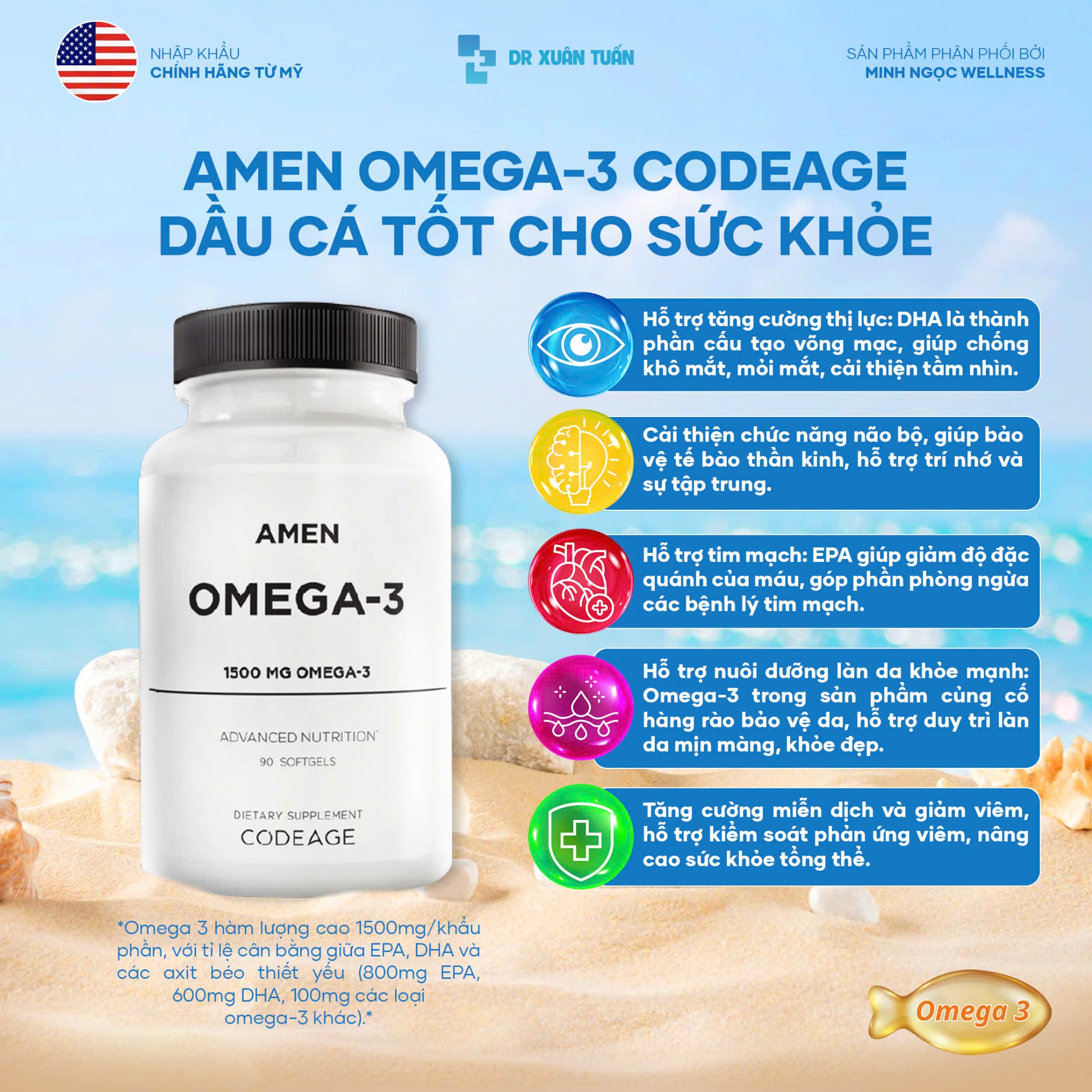Bác sĩ Nguyễn Xuân Tuấn Facebook ad: Nhắn tin để được tư vấn Omega-3 chất lượng!