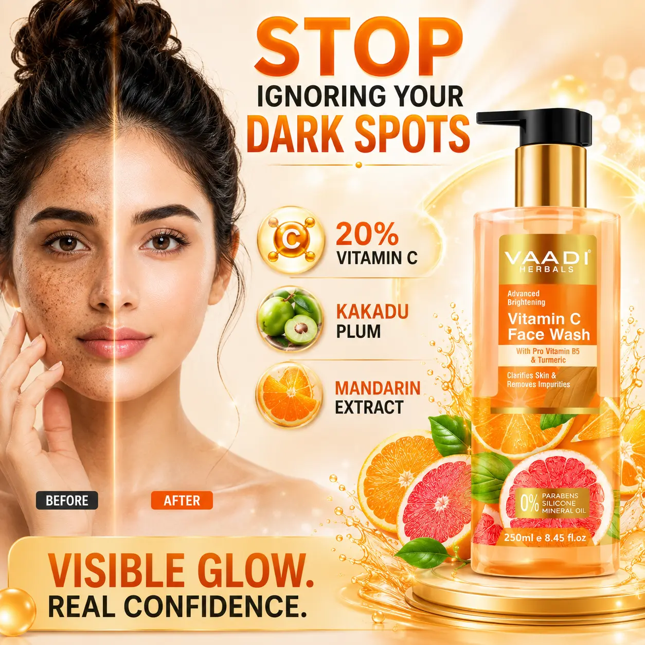 Vaadi Organics Nepal Facebook ad: Glow Brighter, Feel Fresher