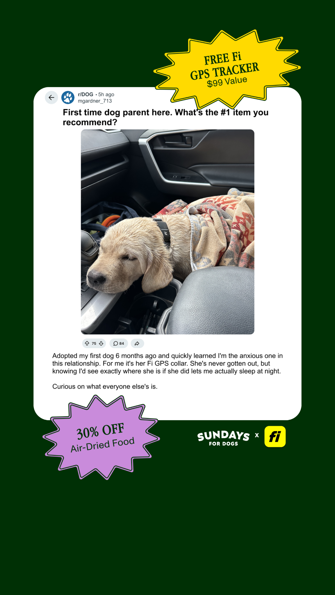 Sundays Facebook ad